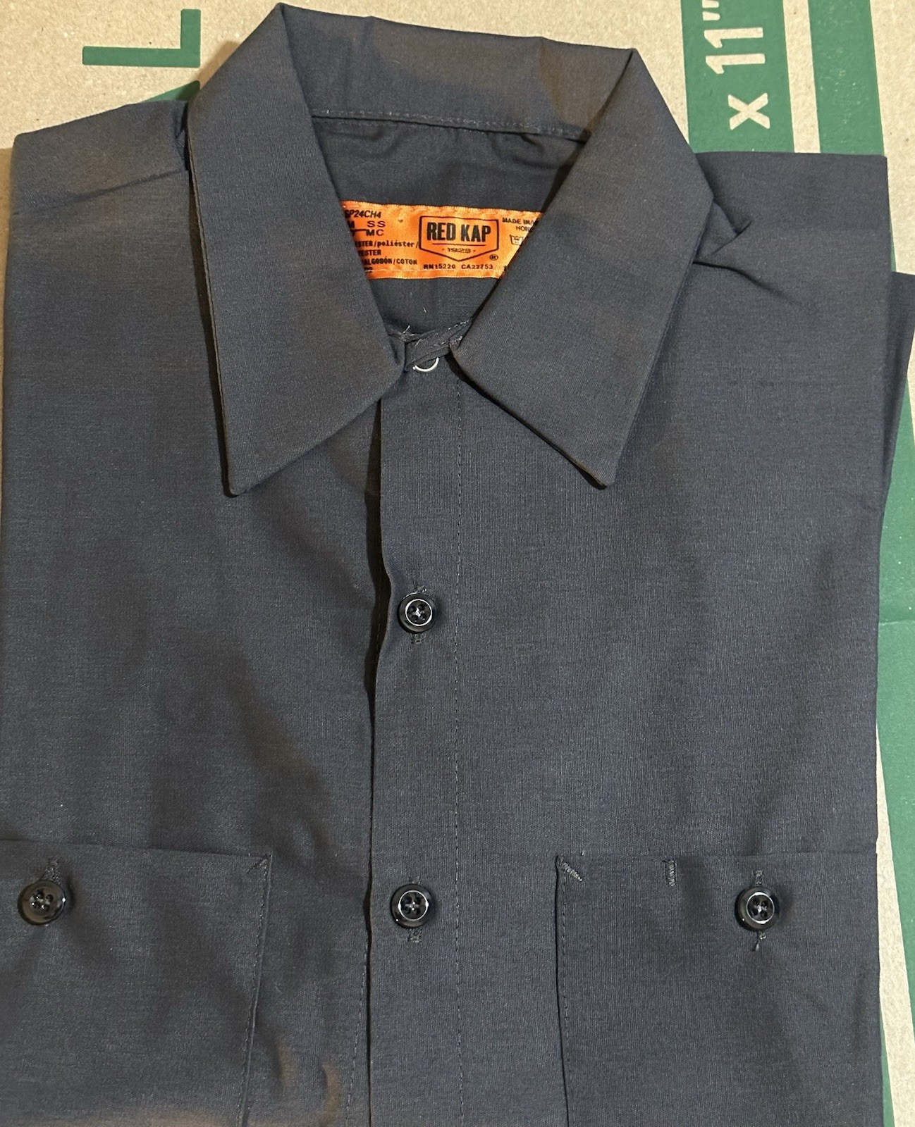 Lot Of 5 Red Kap Work Shirts XL Short Sleeve. #SP24CH4 Brand New