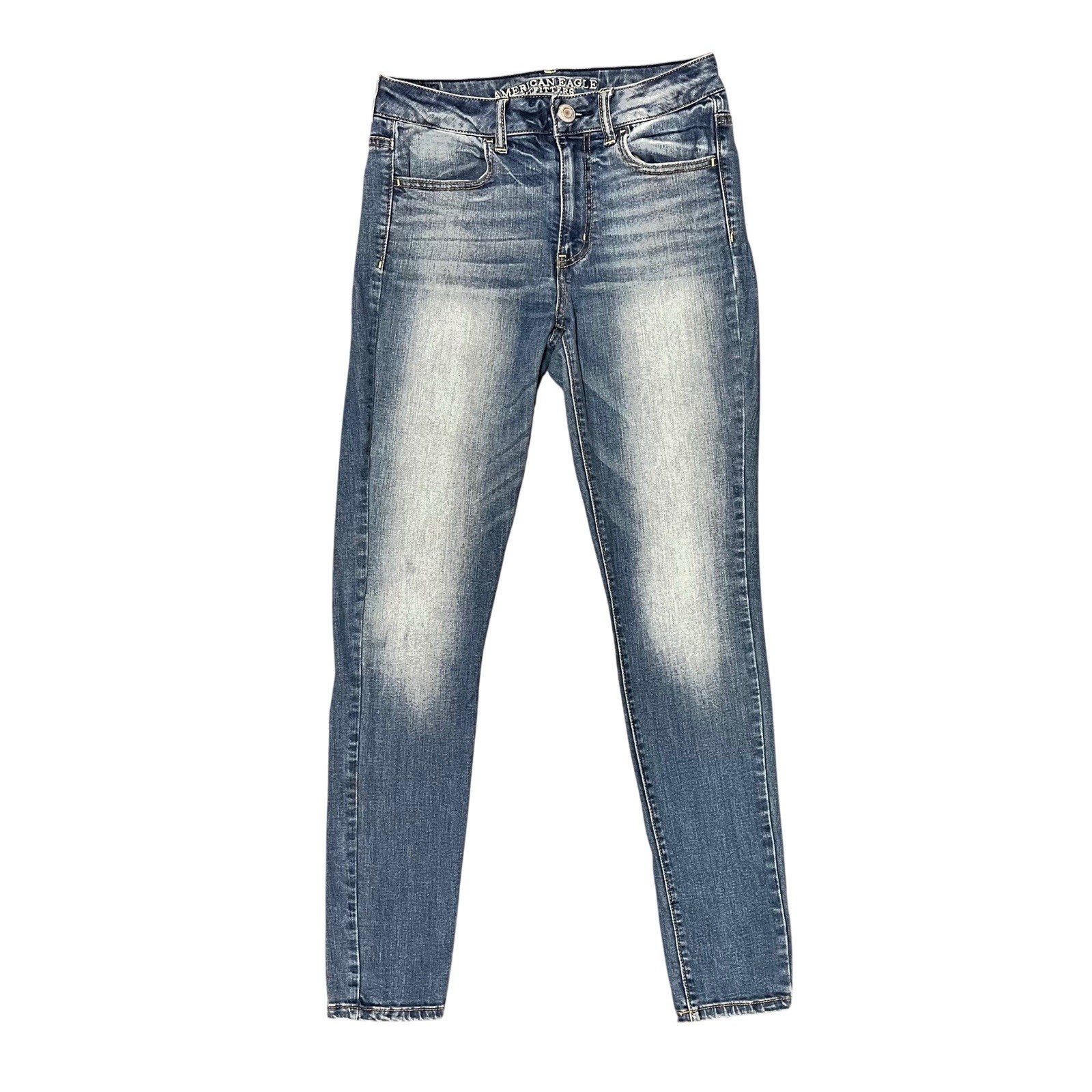 American Eagle Outfitters Women’s Blue Denim High Rise Jegging Super Stretch
