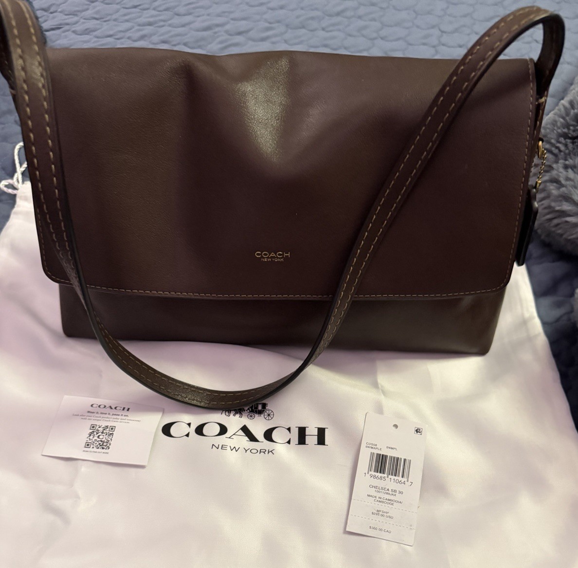 COACH Chelsea Shoulder Bag 30 – Leather – Maple