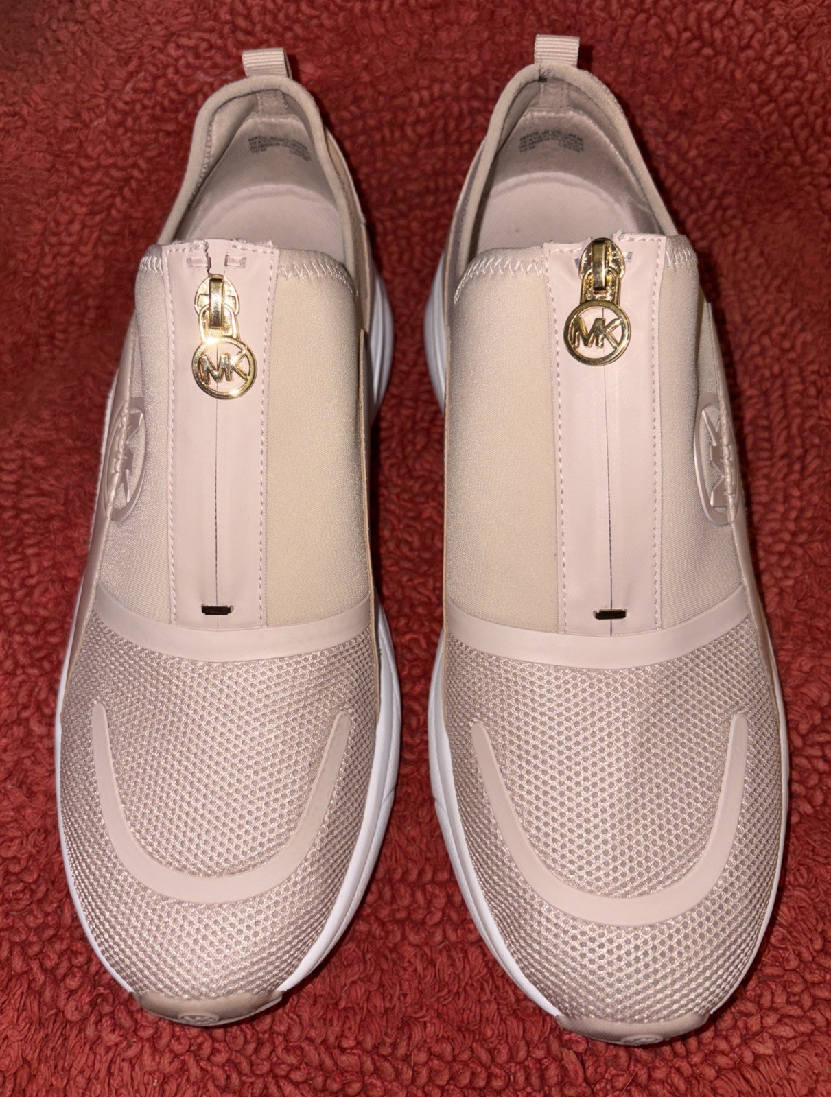 Michael Kors Women’s Sami Scuba and Mesh Zip-Up Trainer Sneakers Shoes Sz 10 M