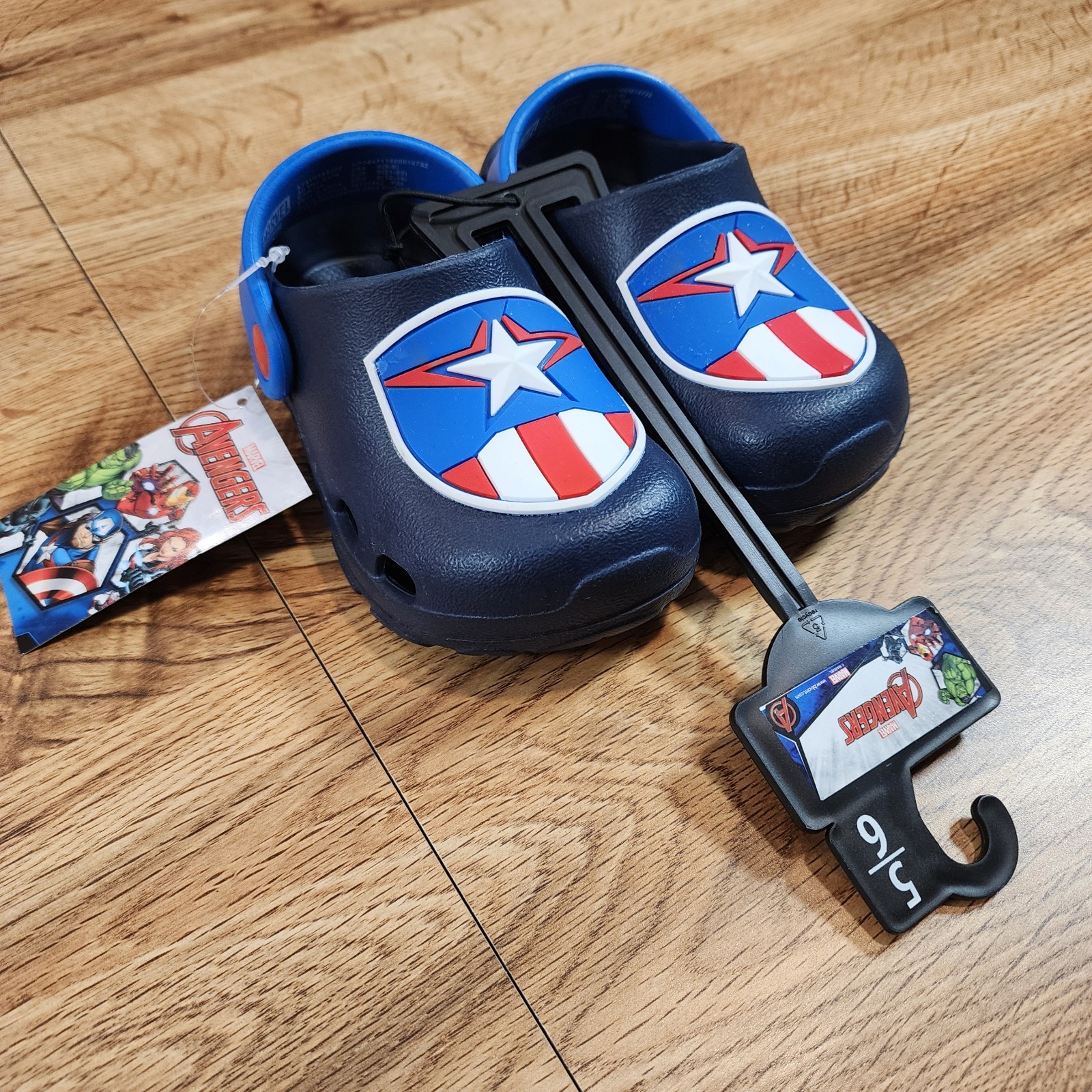 Marvel Captain America by Marvel Toddler Boys Size 5/6 Clog NWT