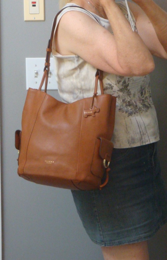RADLEY LONDON Light Brown Leather Hoho Handbag Shoulderbag Large Tote Purse Boho