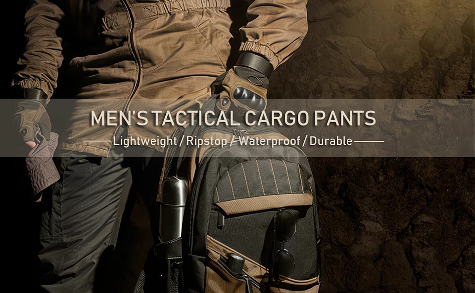 Mens Tactical Cargo Pants Soldier Straight-fit Work Combat Trousers Outdoor US