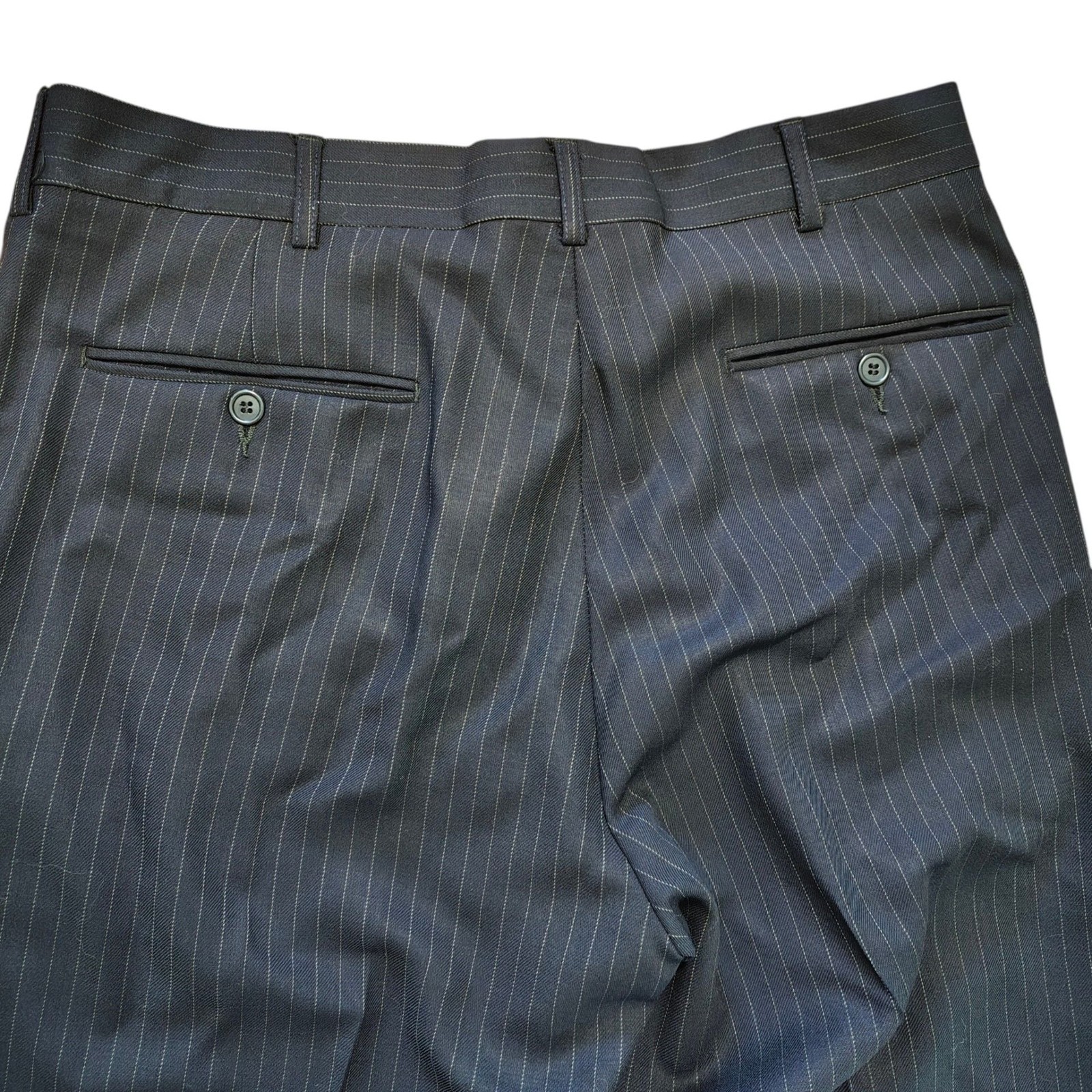 Brooks Brothers 1818 Madison Suit Jacket 42R & DKNY Pants 33 Wool Pinstripe Set