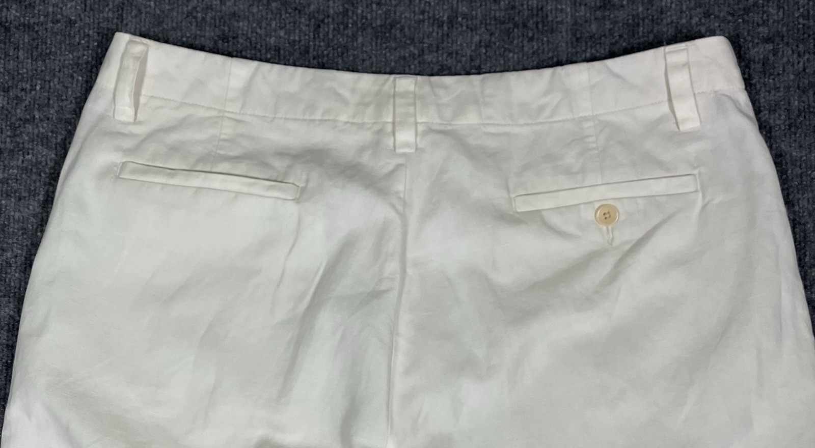 Banana Republic Dawson Men’s Linen Cotton Pants 35×34 Tan Straight Flat Front