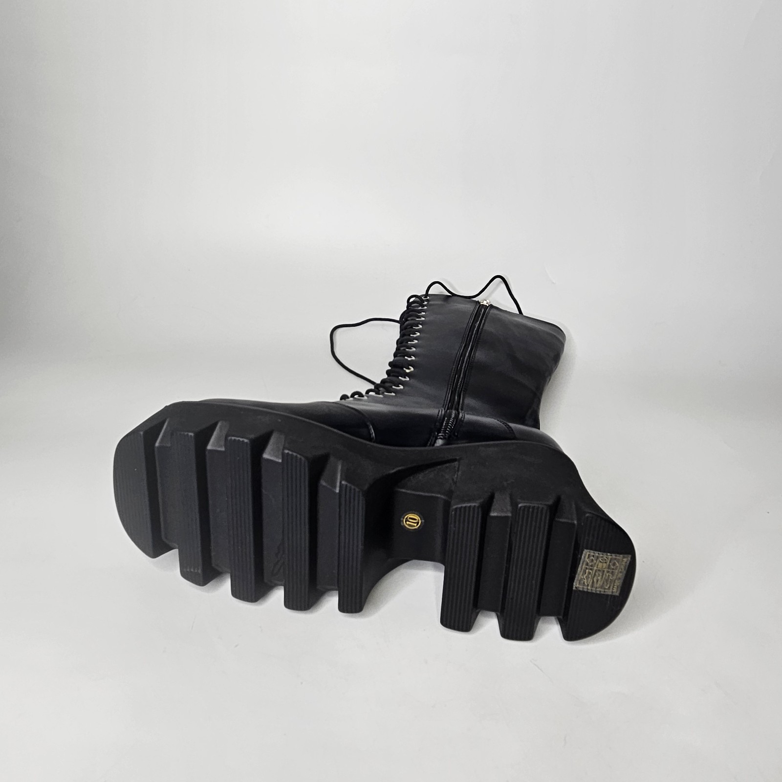 Lamoda Size 10 star Platform Boots Chunky Heel boots space cowboy ace freely