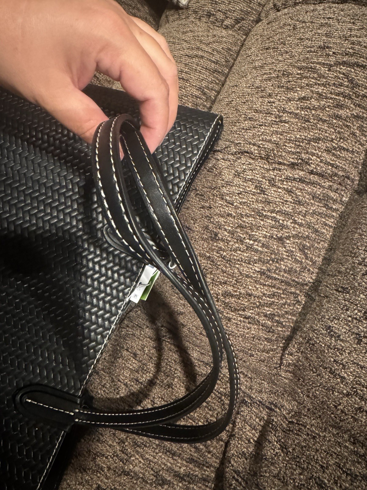 Sam Edelman Eva Large Woven Tote Bag In Black