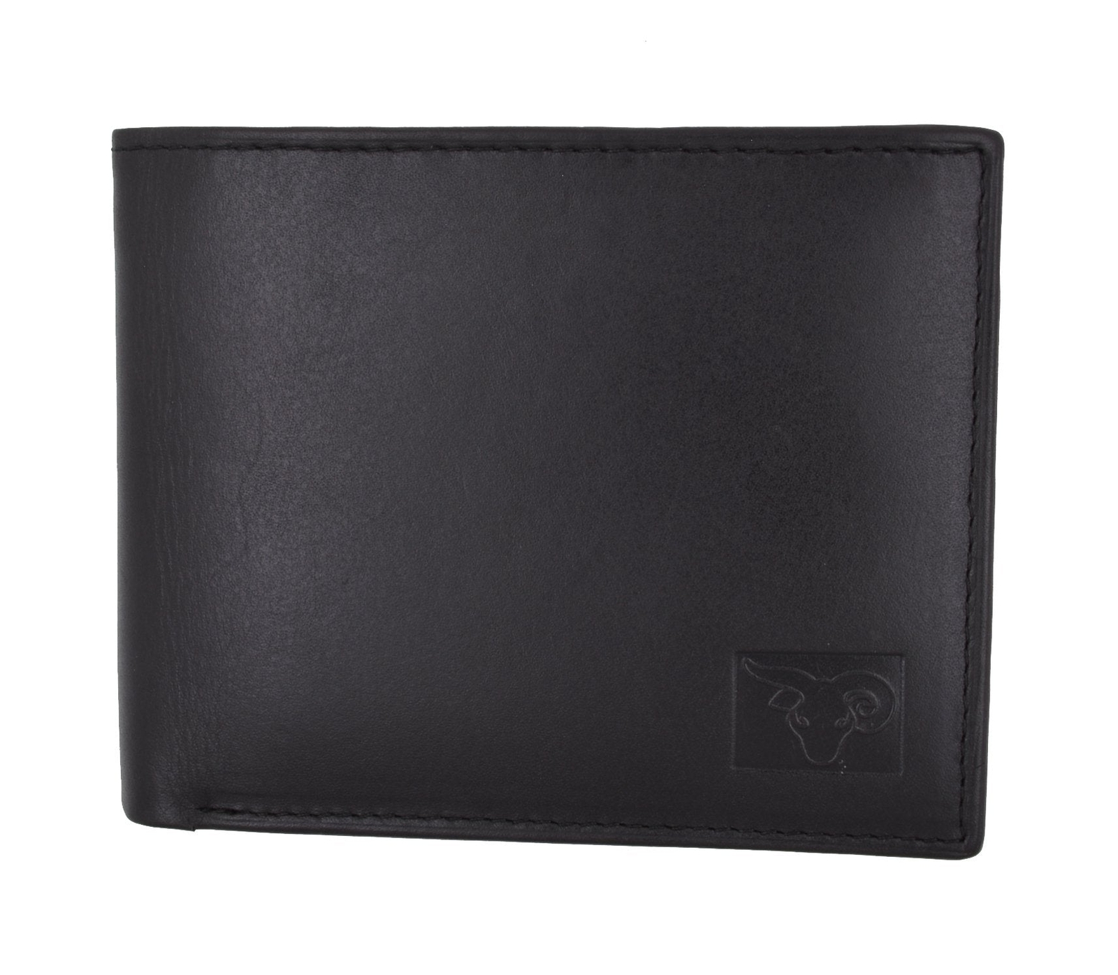 Cavelio High Quality Mens Genuine Leather Flap Up ID Card Holder Bifold Wallet