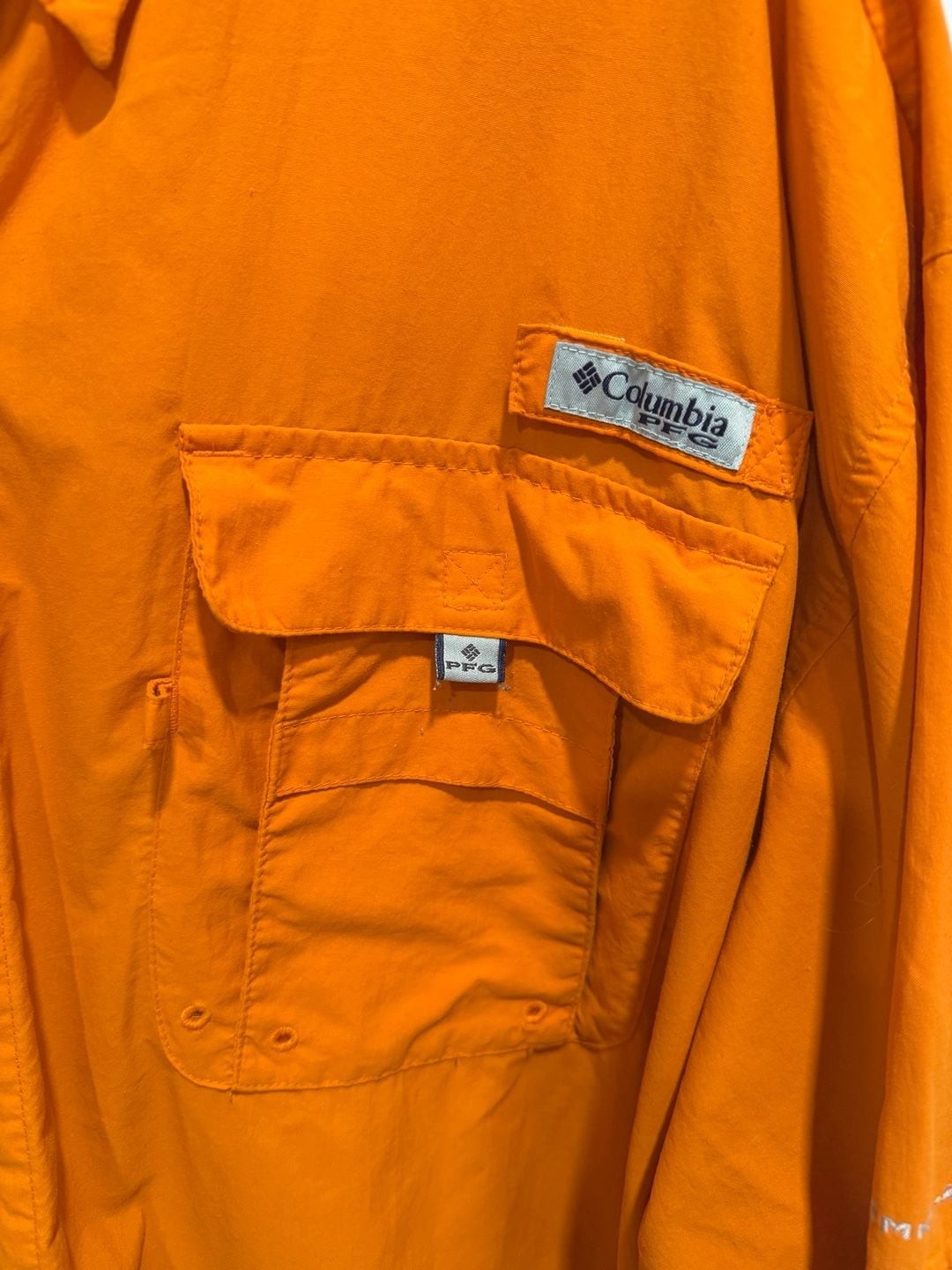 Columbia PFG Omni-Shade Long Sleeve Vented Fishing Shirt – Orange