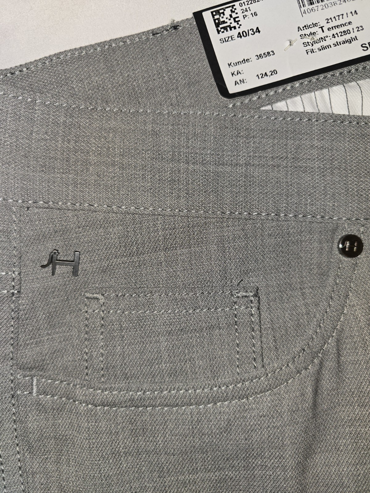 NWT Hiltl Slim Straight Terrence Paulo Oliveira Active Wool Dress Pants