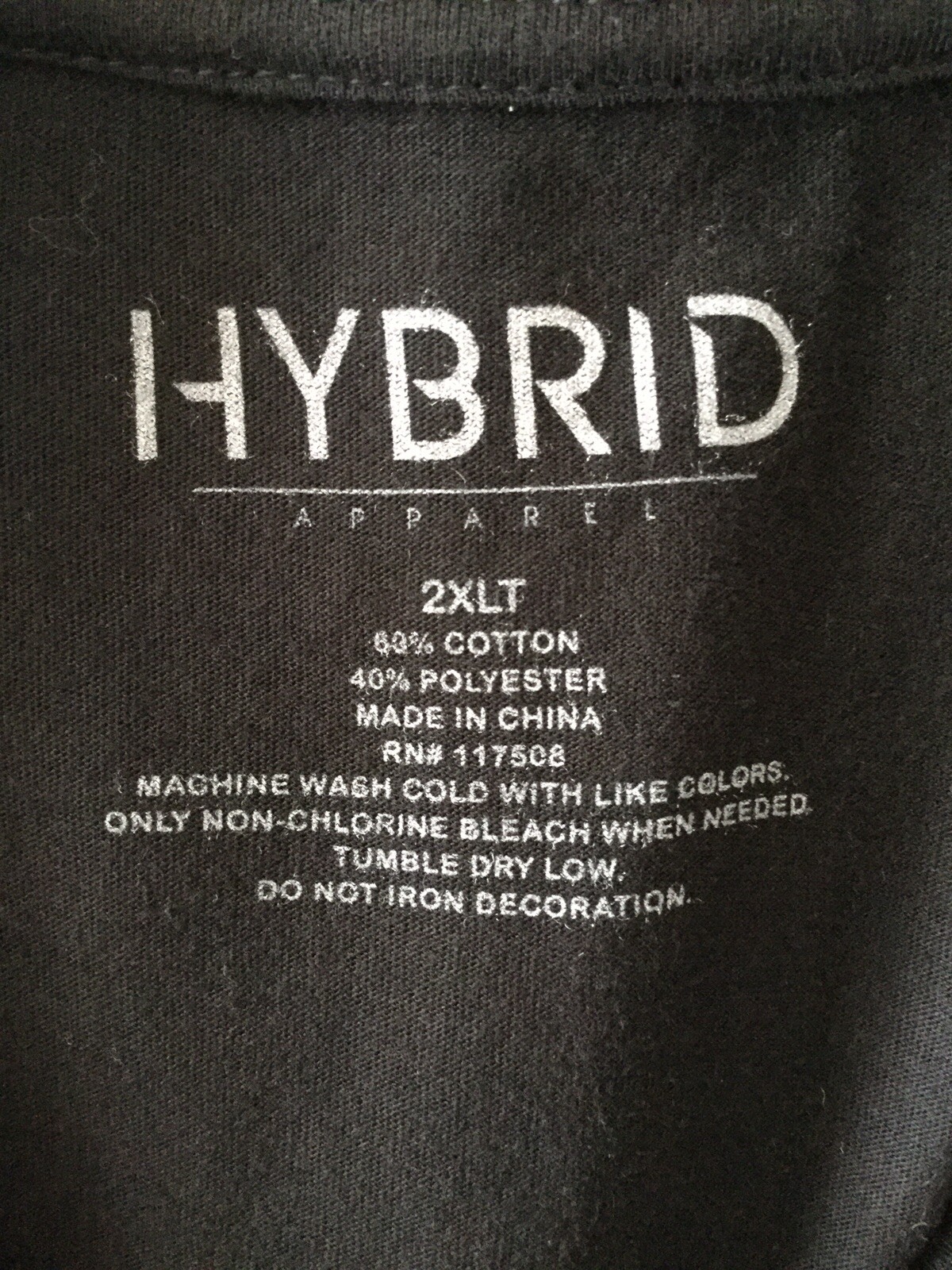 Hybrid Men’s I’m Not Big I’m Fun Sized T-Shirt Size 2XLT