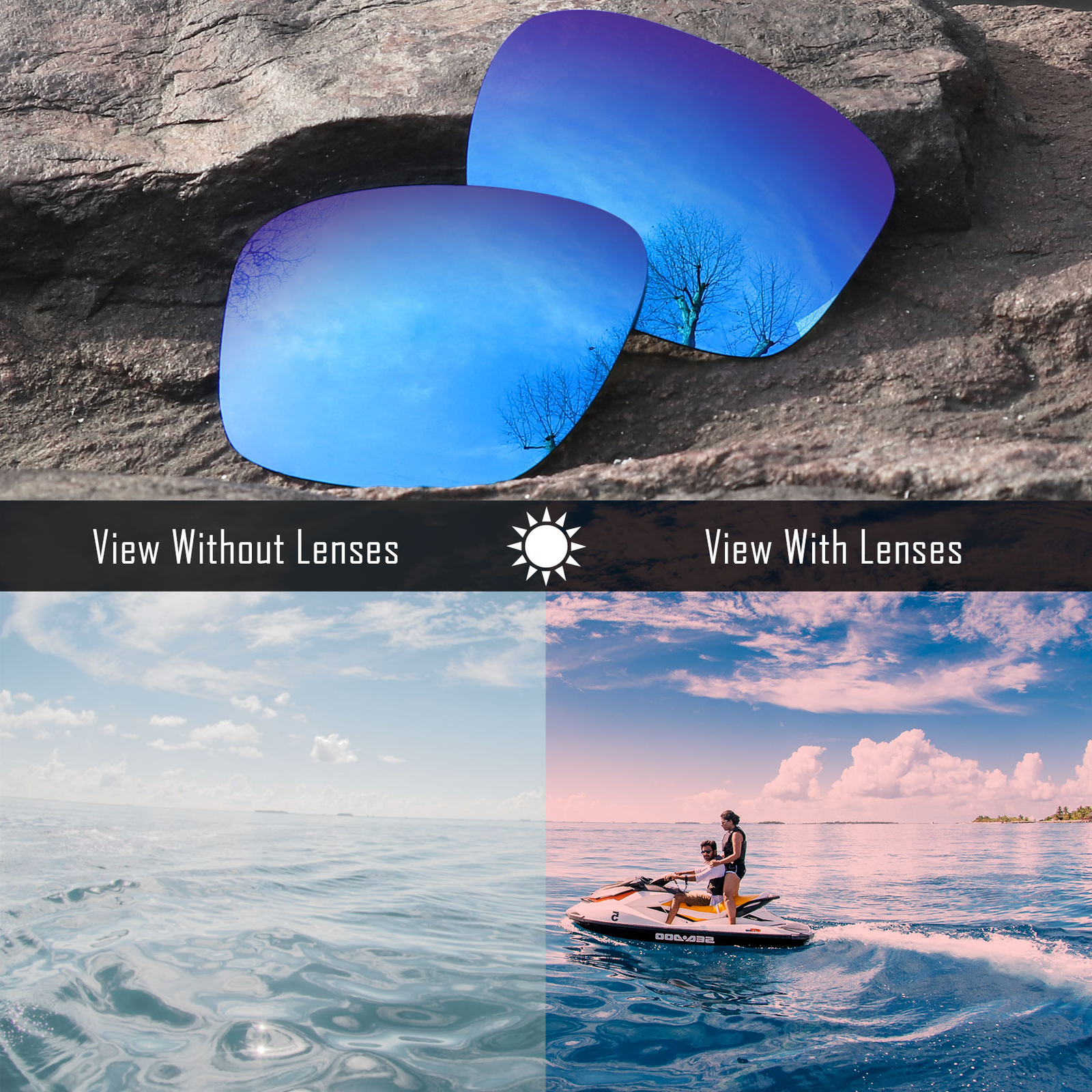 Anti Scratch Polarized Replacement Lens for-Ray Ban RB4181 57mm Opt