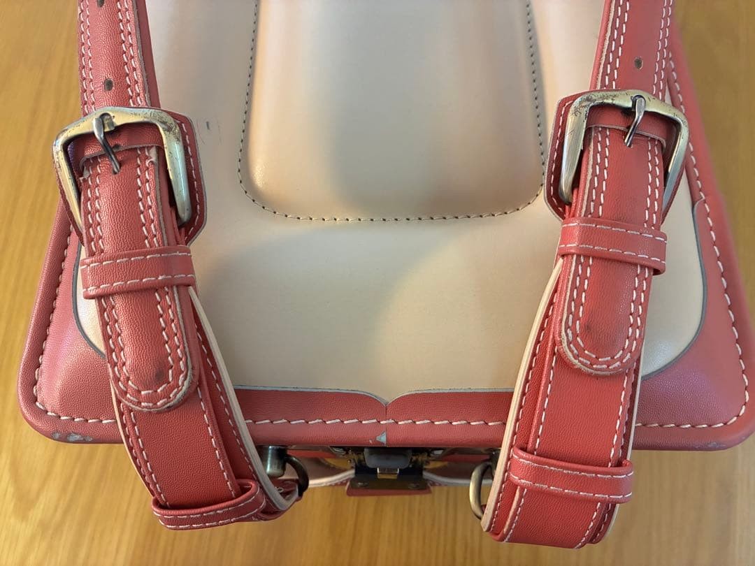 Tsuchiya Kaban Randoseru Raspberry Pink Cow Leather School Bag Authentic