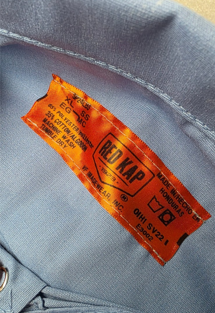 Red Kap Men’s Short Sleeve Industrial Work Shirt SP24LB5 Light Blue SS