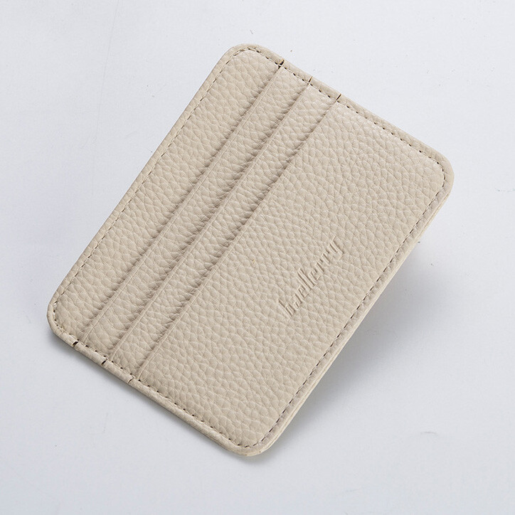 Unisex Slim Leather Wallet Card Holder Front Pocket Wallet Credit ID Pocket Thin