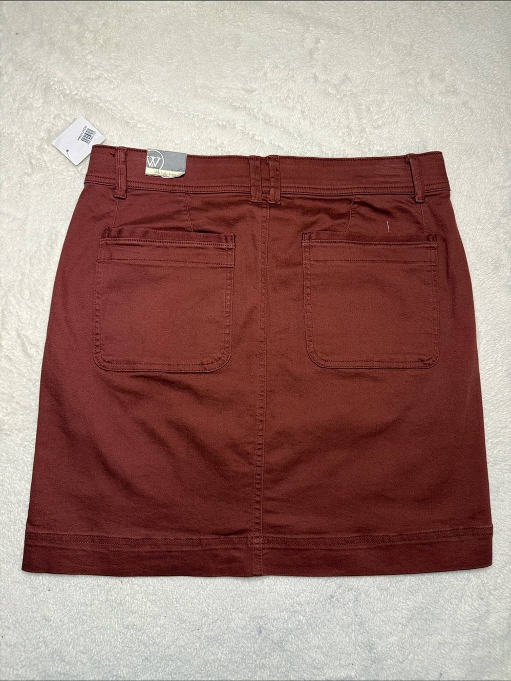 Wit & Wisdom ‘Ab’Solution Burnt Henna V- Yoke Stretch Utility Skirt – Sz 8, NWT