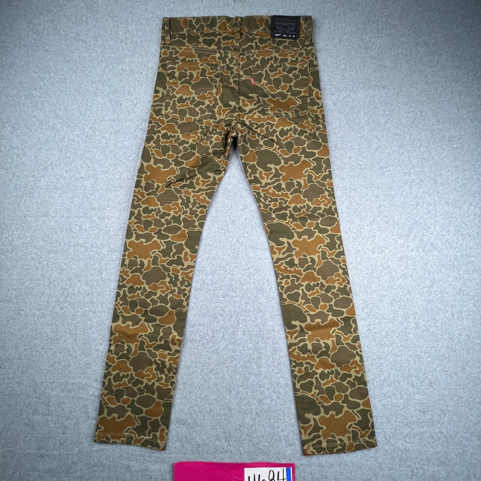 Levis 510 Skinny Womens Jeans 18 Reg Green Camoflauge 29×29