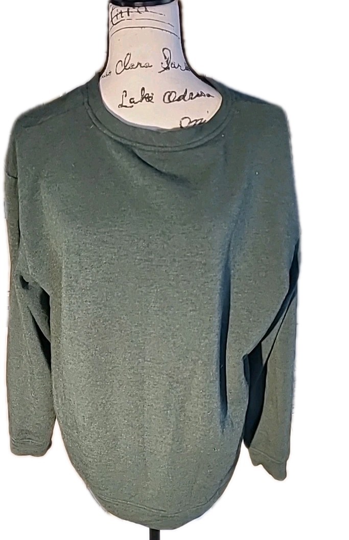 ORVIS WOMENS GREEN PULLOVER SWEATER XL PRE-OWNED EXCELLENT