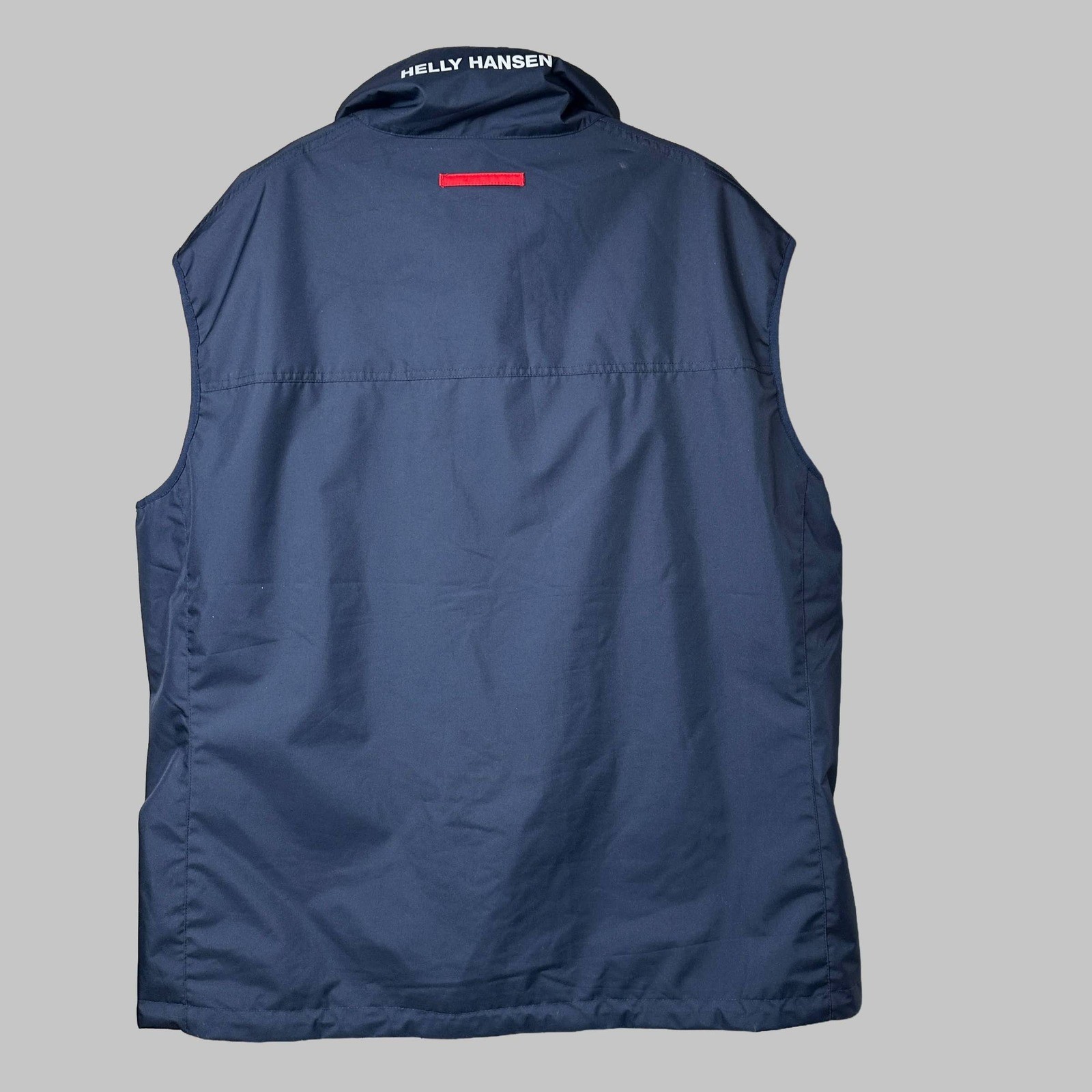 Helly Hansen Crew Vest Mens 4XL Navy Blue Sailing Windproof Fleece Lined Collar