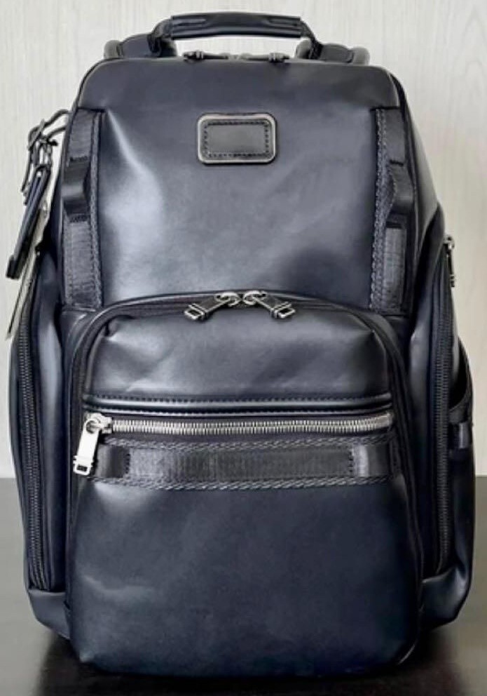 TUMI “Search” Fiber Leather Backpack New Waterproof