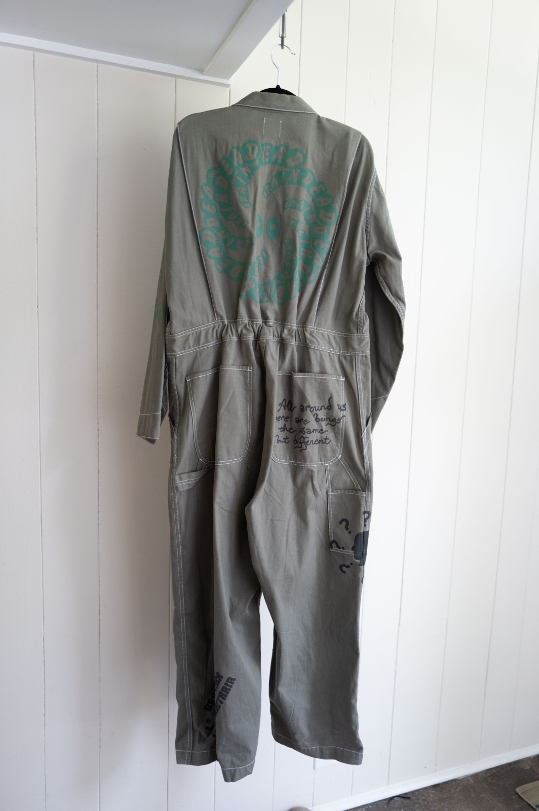 Brain Dead Mechanic Coveralls Mechanic Style Jumpsuit Medium Streetwear