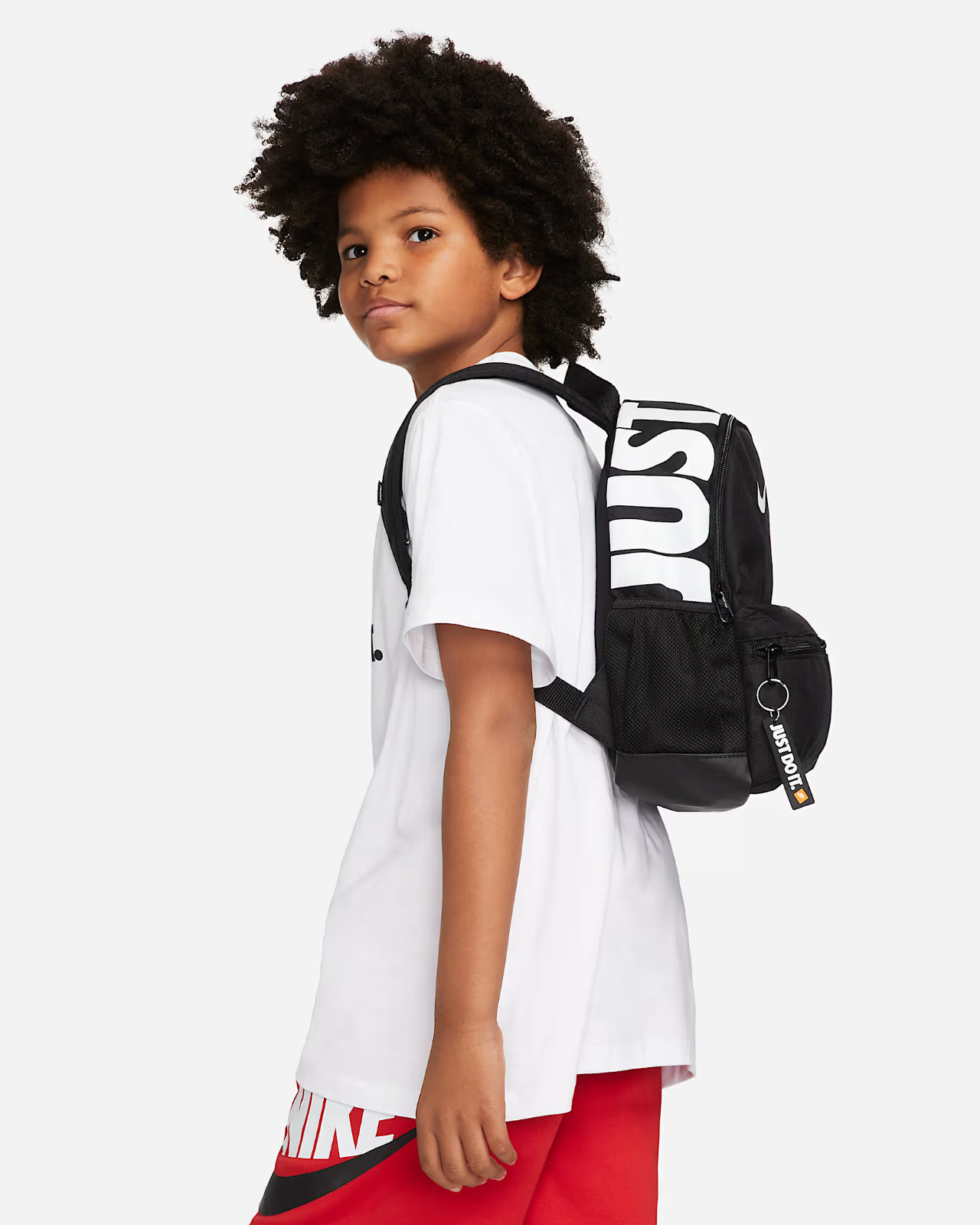 NWT NIKE Just Do It BRASILIA MINI BACKPACK Travel Play School BLACK WHT DR6091