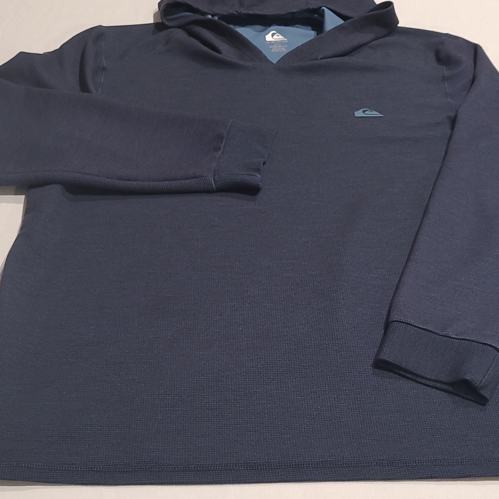 QuikSilver Men’s Blue Long Sleeve DRYFLIGHT Hooded Shirt Size XXL