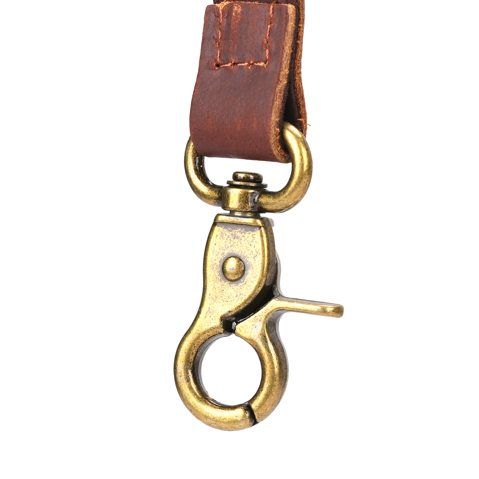 TOURBON Men’s Y-Back Suspender Pants Braces 3 Hook Adjustable Vintage Leather US