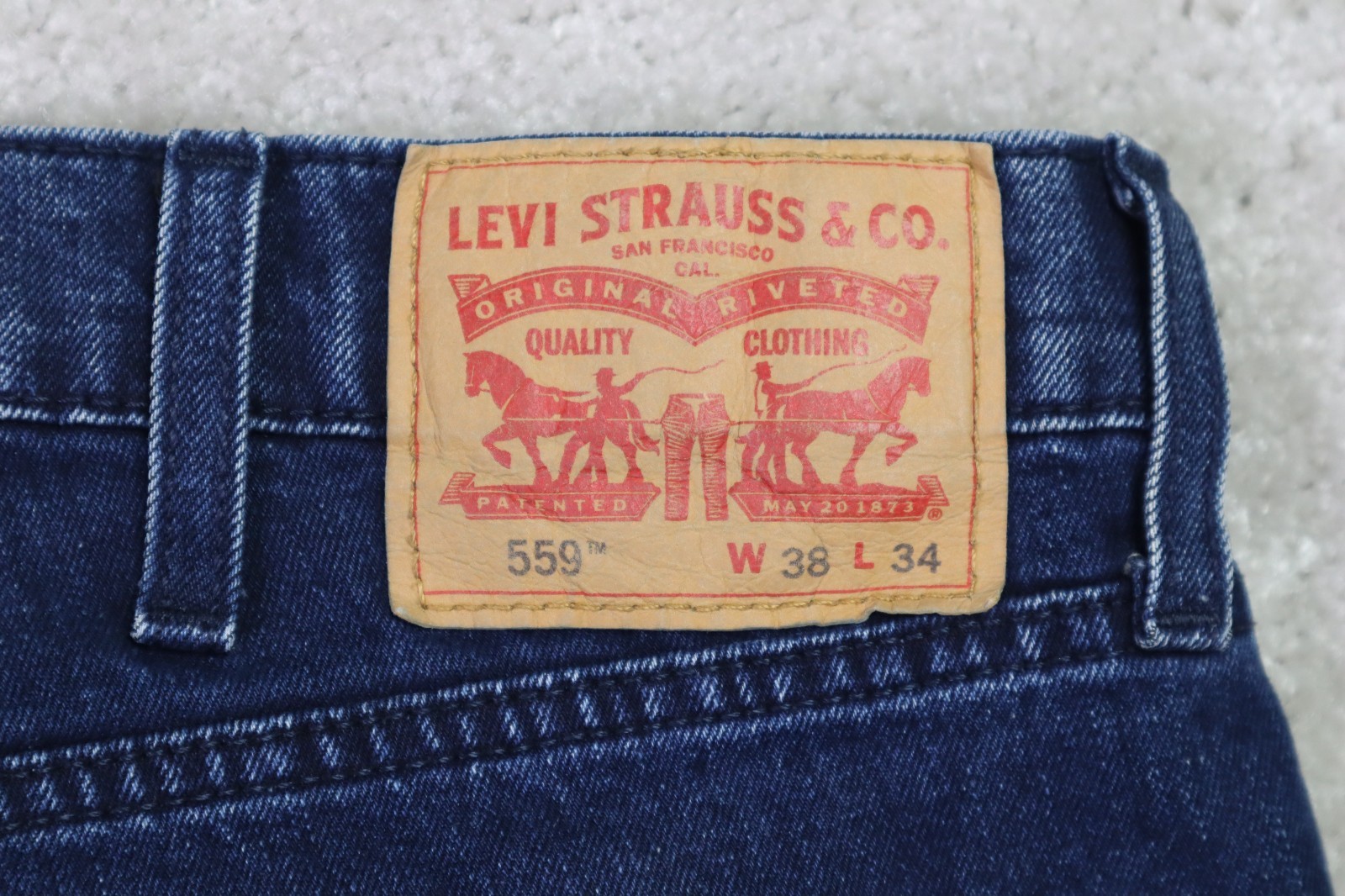 Levi’s 559 Jeans Mens 36×32 Relaxed Straight Blue