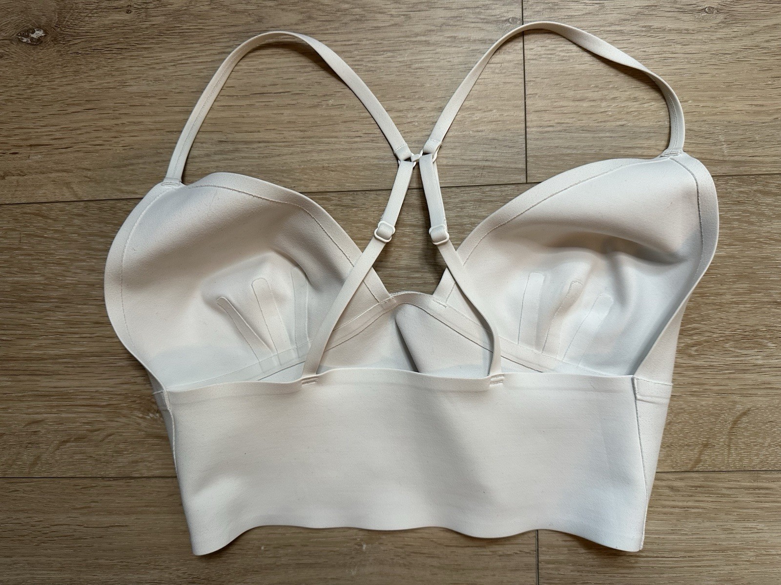 Free People Intimately Sage Long line White Convertible Racerback Bralette S