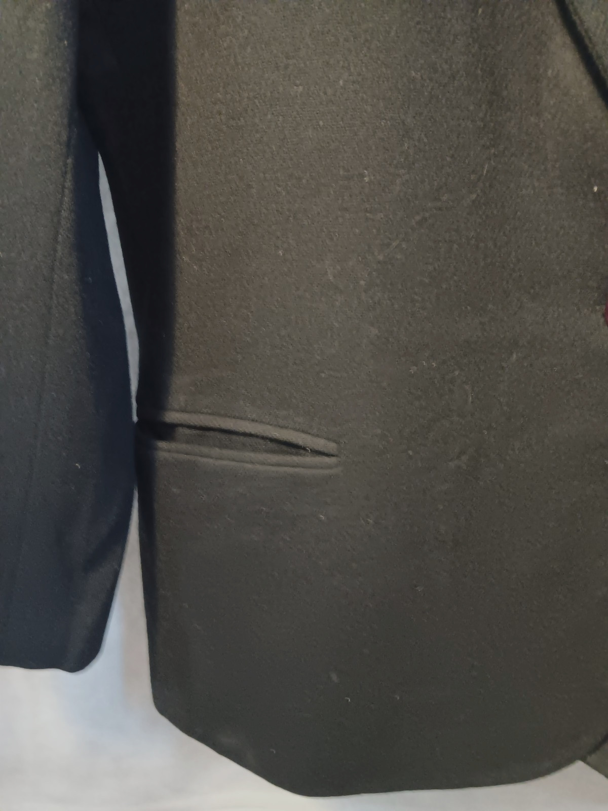 Requirements Men’s Black Wool Blend 2-Button Blazer Jacket Size 48 Regular
