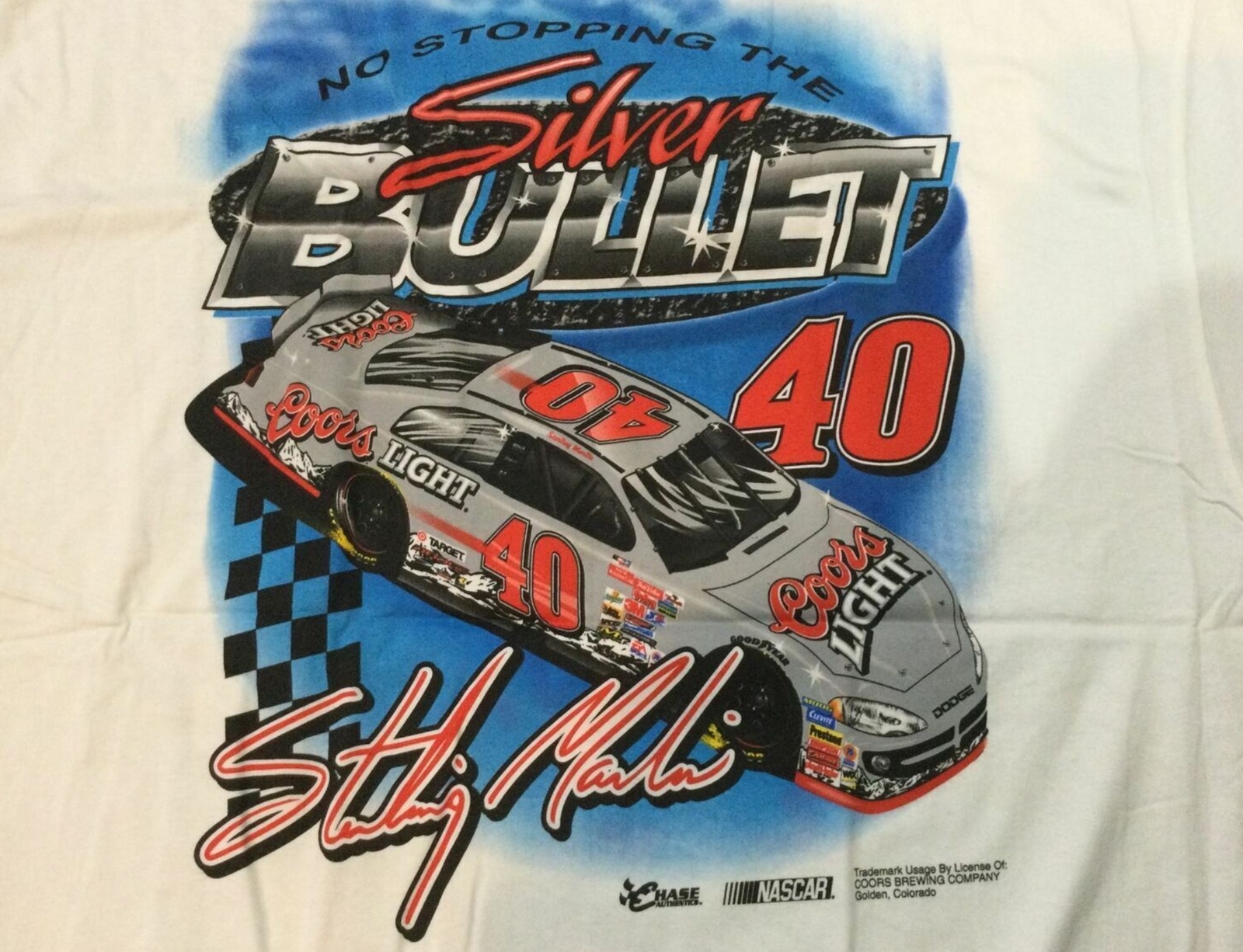 Vintage Nascar Shirt Sterling Marlin Coors 2001 Chase t shirt gift for men