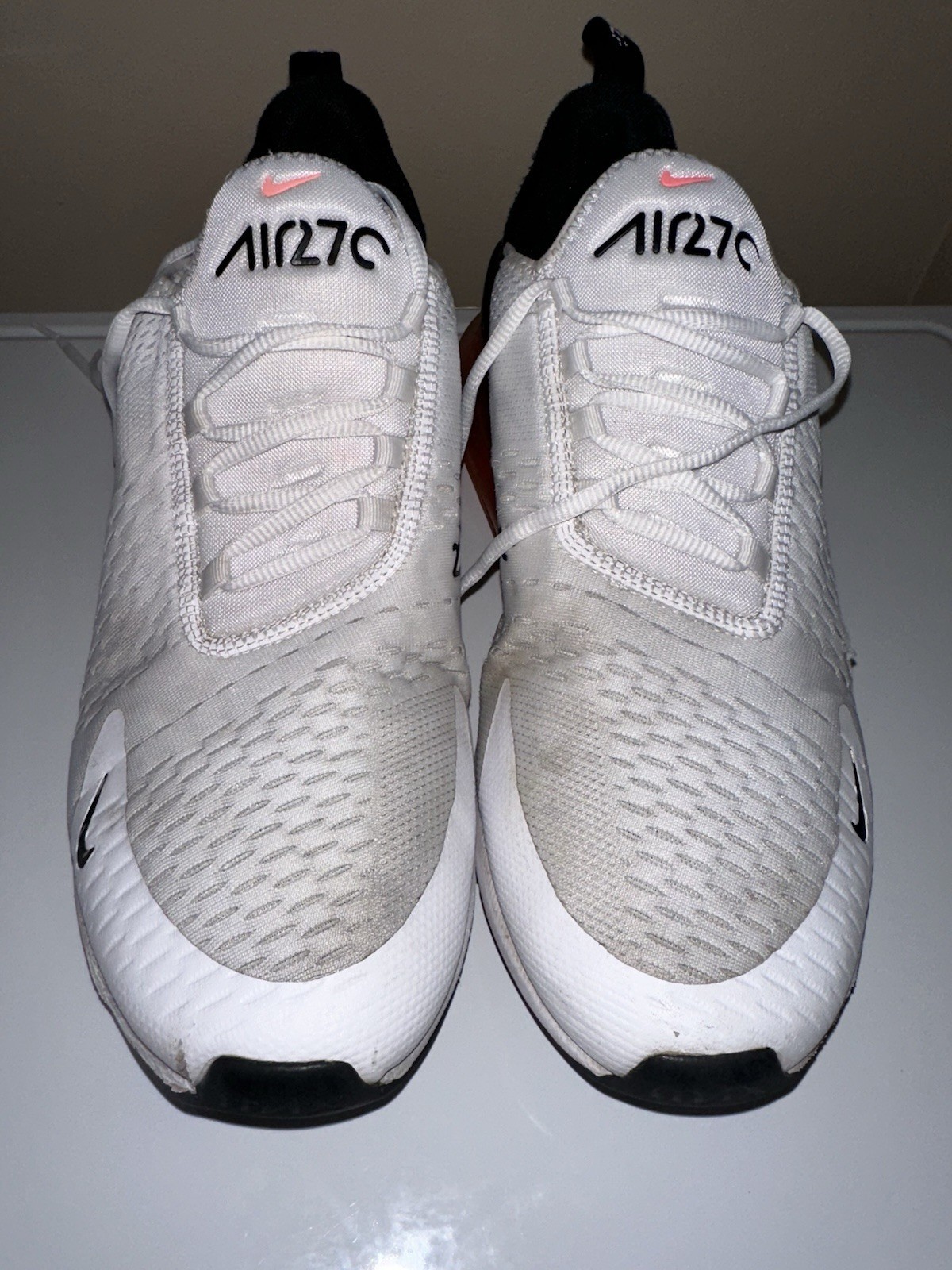Size 13 Nike Air Max 270 FD0283-100 Men’s White/Black Low Top Lace Up