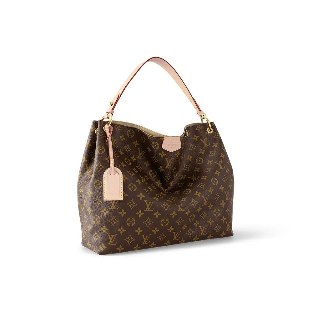 LOUIS VUITTON Gracefu Monogram Hobo Bag Tote Bag Handbag Women’s 16×5.5×13.7 in