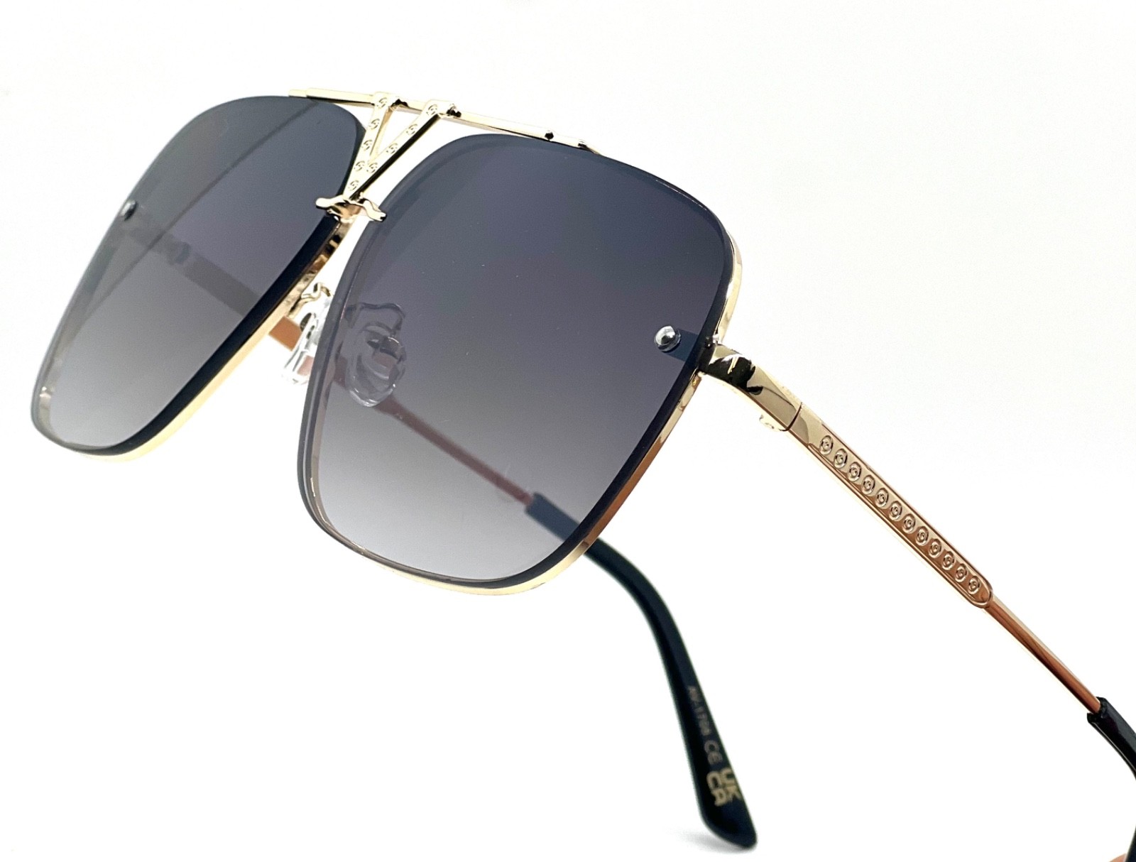 Sunglasses Men Hip Hop Outdoor Glasses Oversized Classic Unisex Flat Lens Mirror
