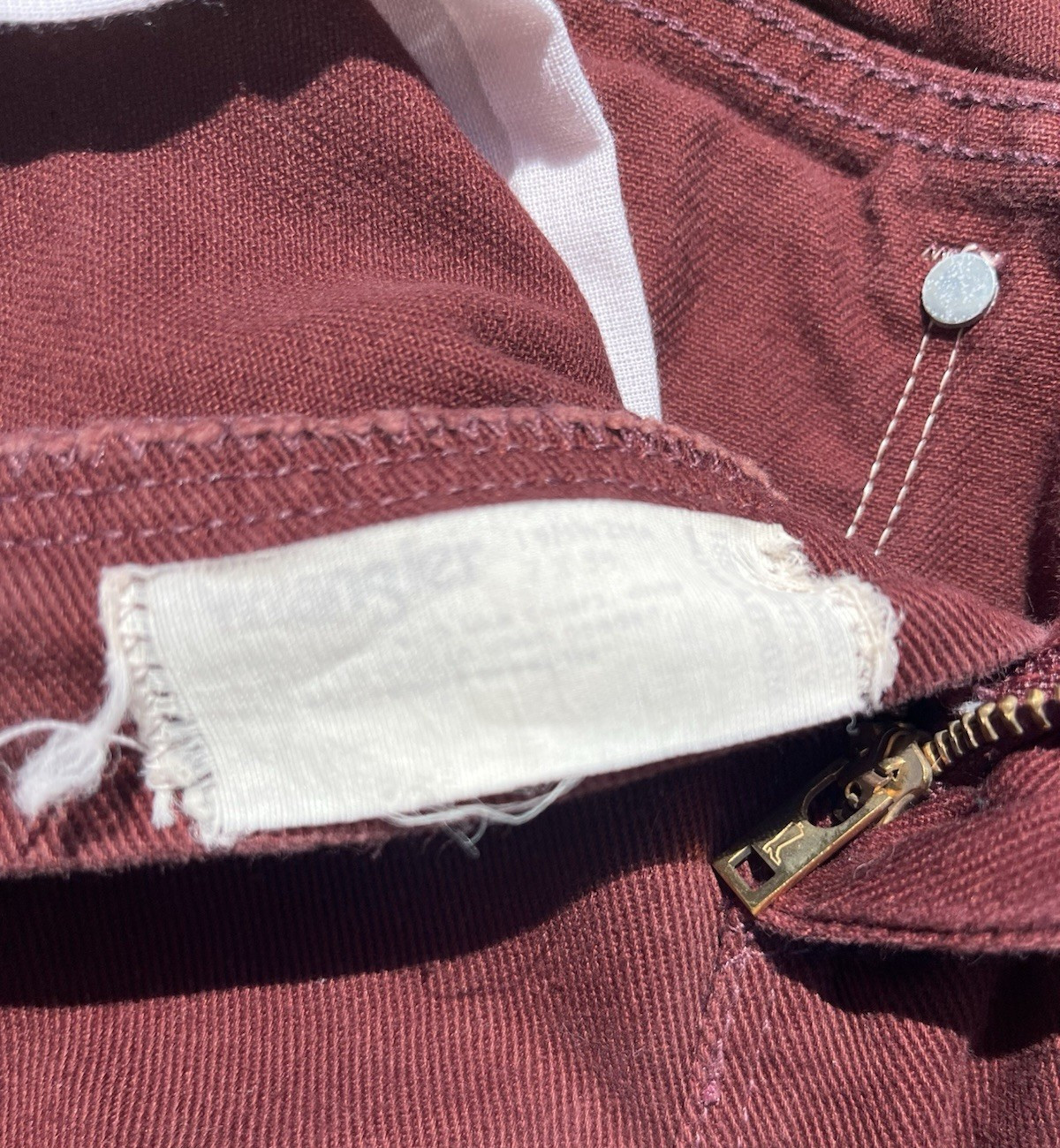 Women’s Vintage Wrangler Jeans Crimson 12MWGZ 7×34 Western USA Cowboy Rodeo