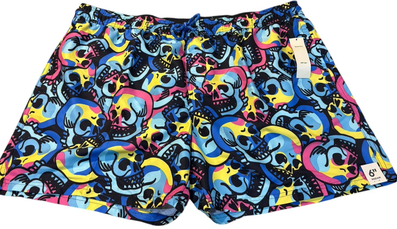 No Boundaries NWT Men’s Swim Shorts 2XL (44-46) Quick Dry UPF 50+ Above Knee