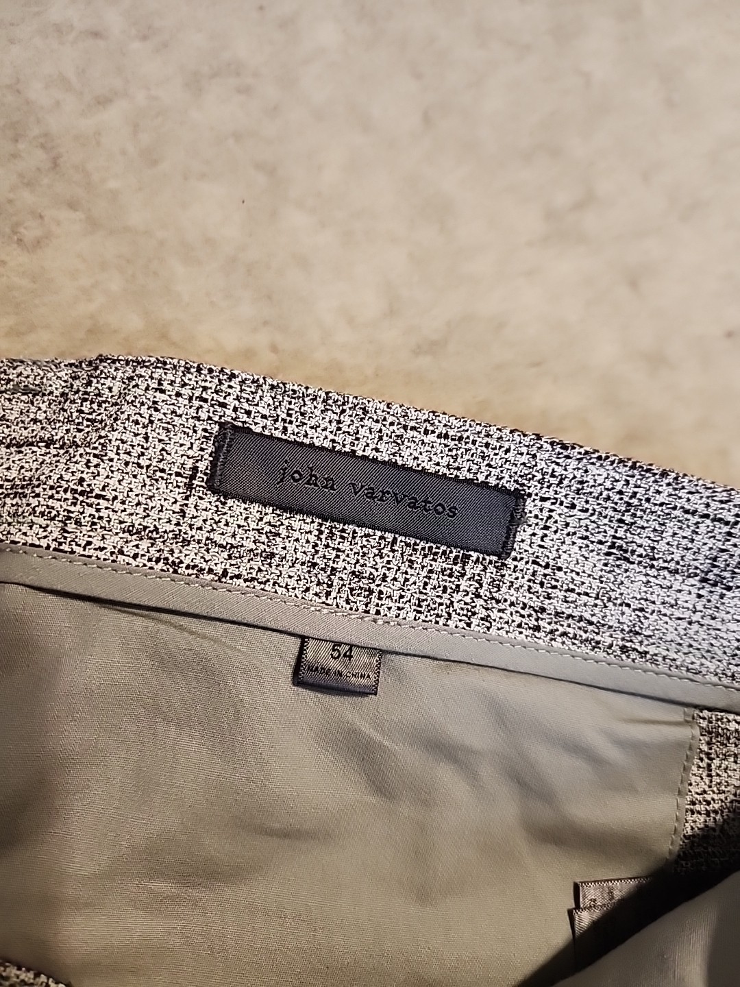 NWT $598 John Varvatos Mercer Pants In hazelnut linen viscose blend sz 54 US 36