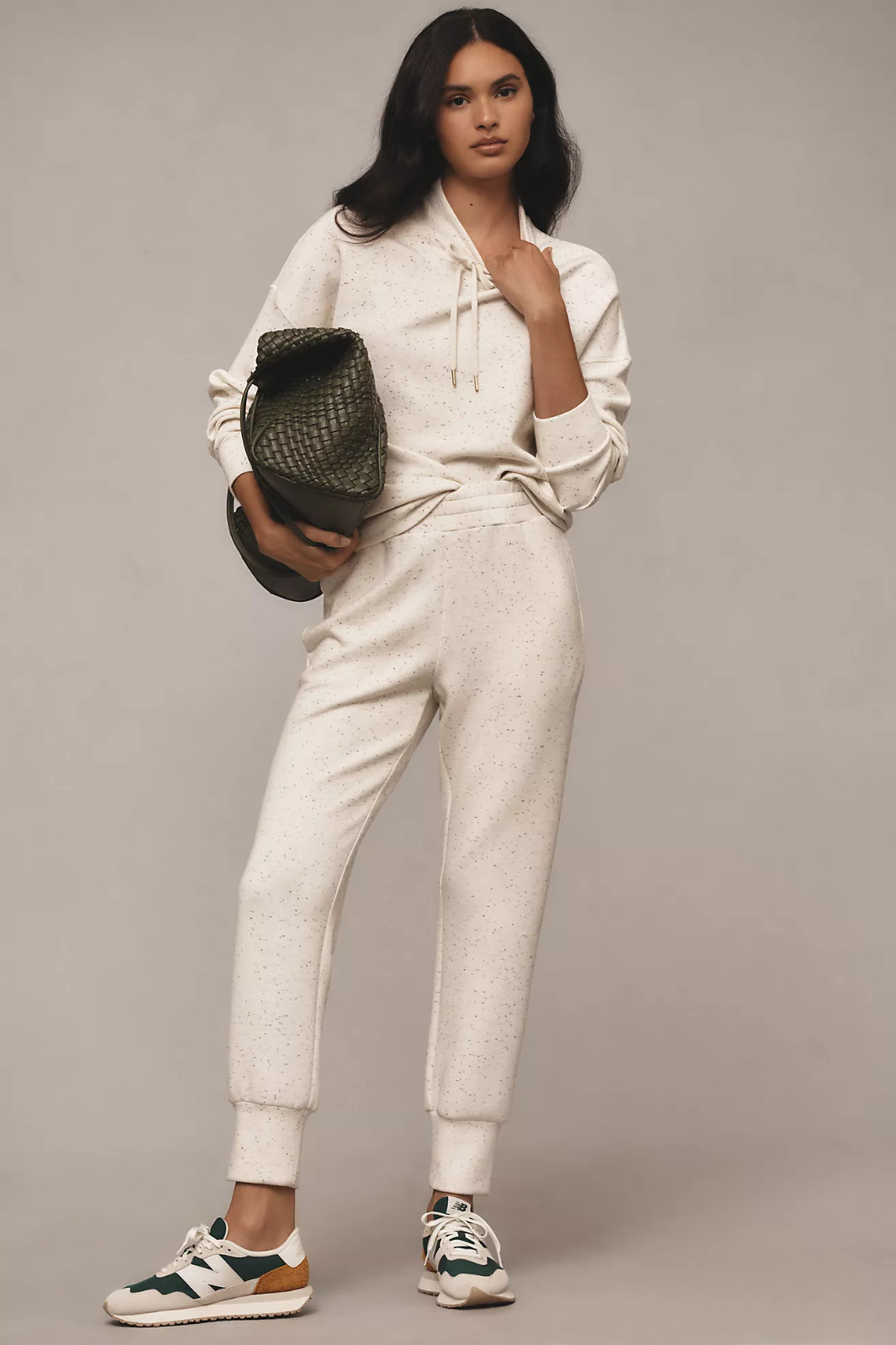 NWT Women’s Varley Ivory Marl Fleck Oakdale Sweat Top, VAR01897 – $128 NEW!