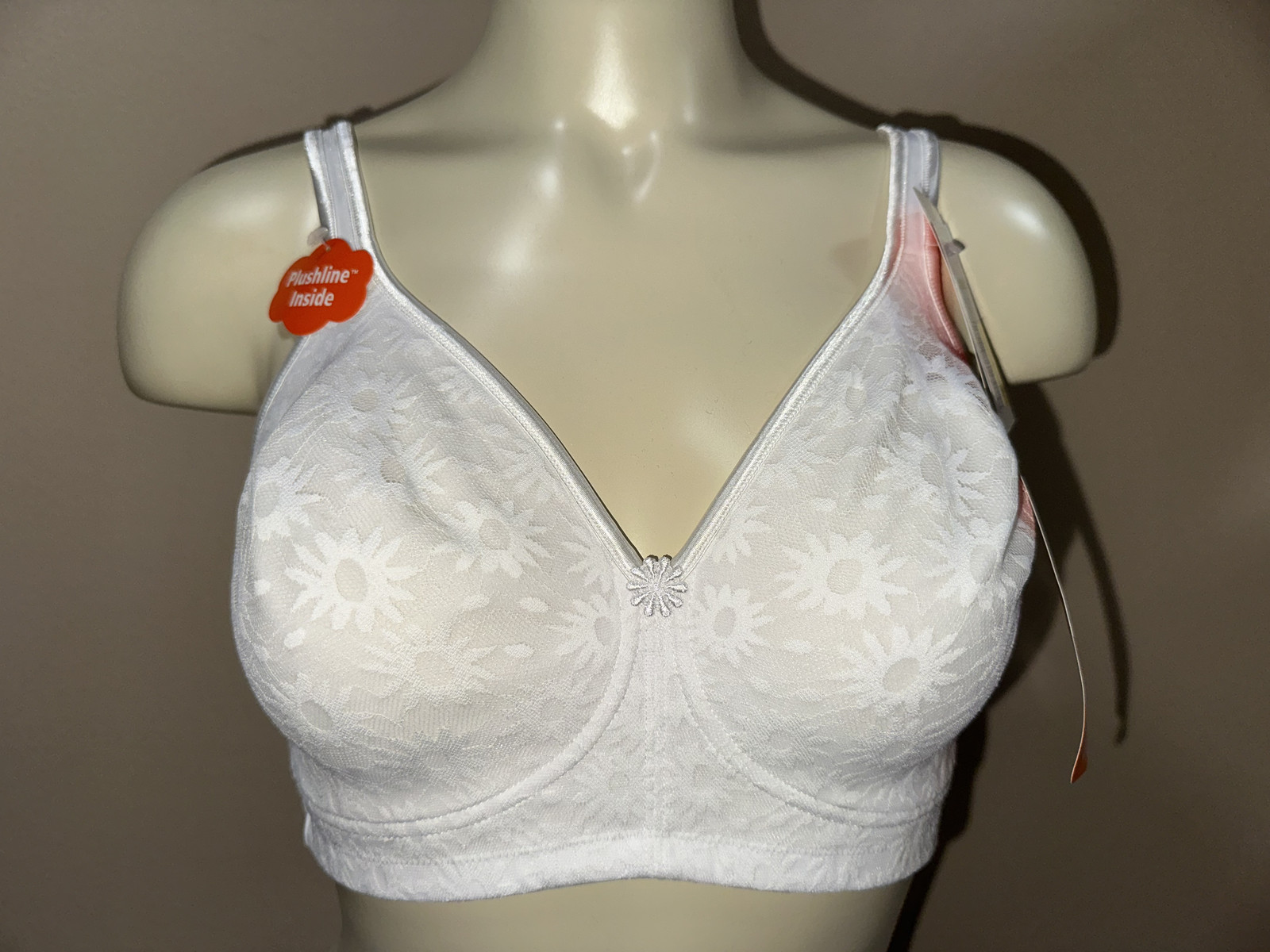 NWT Warner’s 02009 2009 Daisy Lace Wire-Free Bra Discontinued 34B to 40D