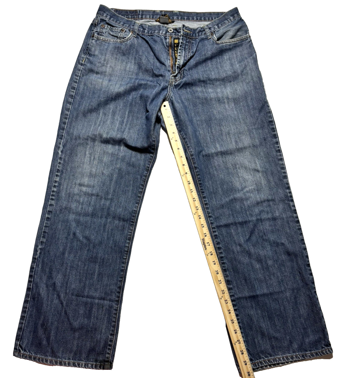 Lucky Brand 185 Straight Jeans Mens 36×30 Lot 101 Regular Inseam Denim