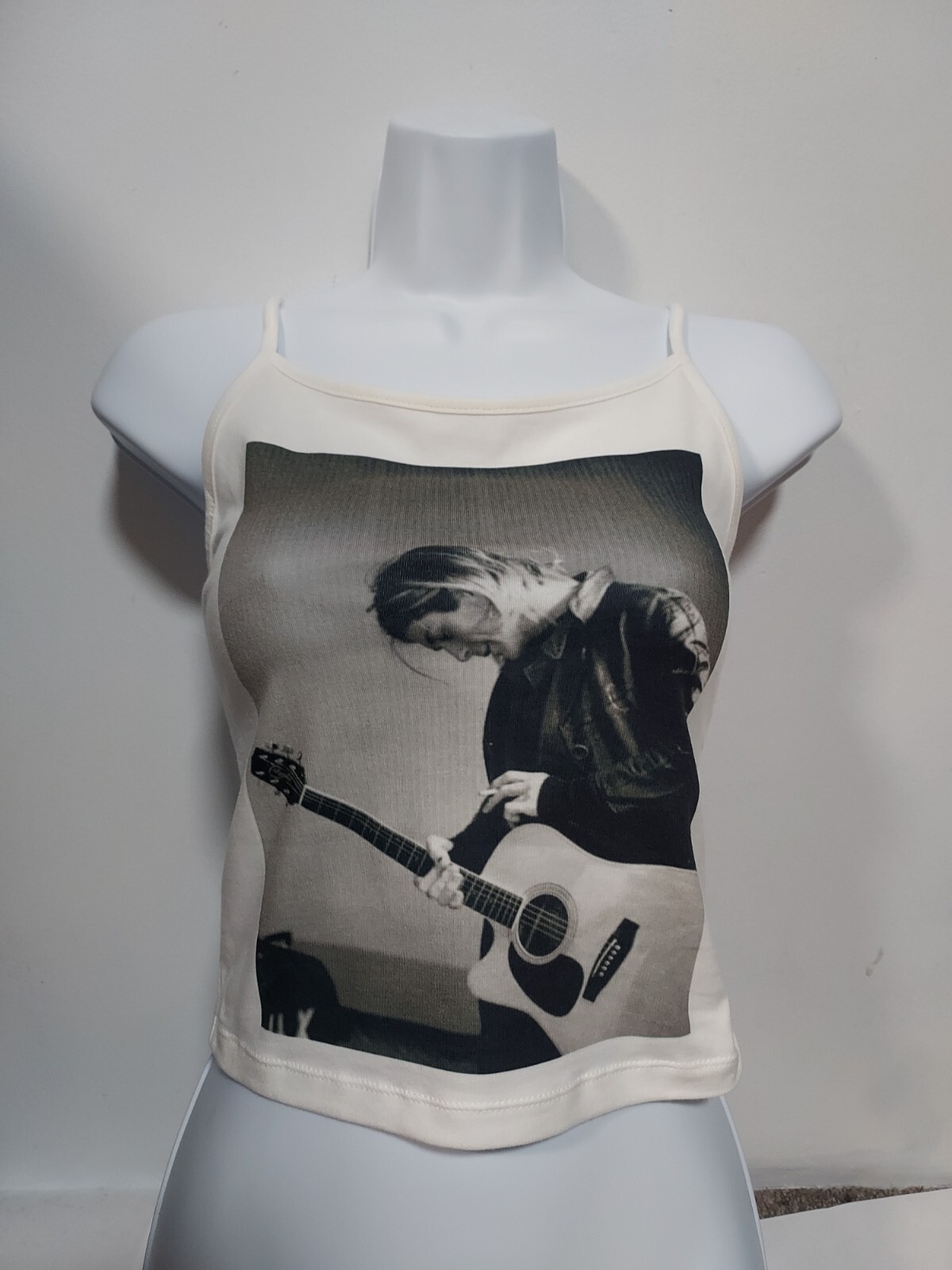 Nirvana cropped tank top Kurt Cobain tank top crop any size available xs to 2xl