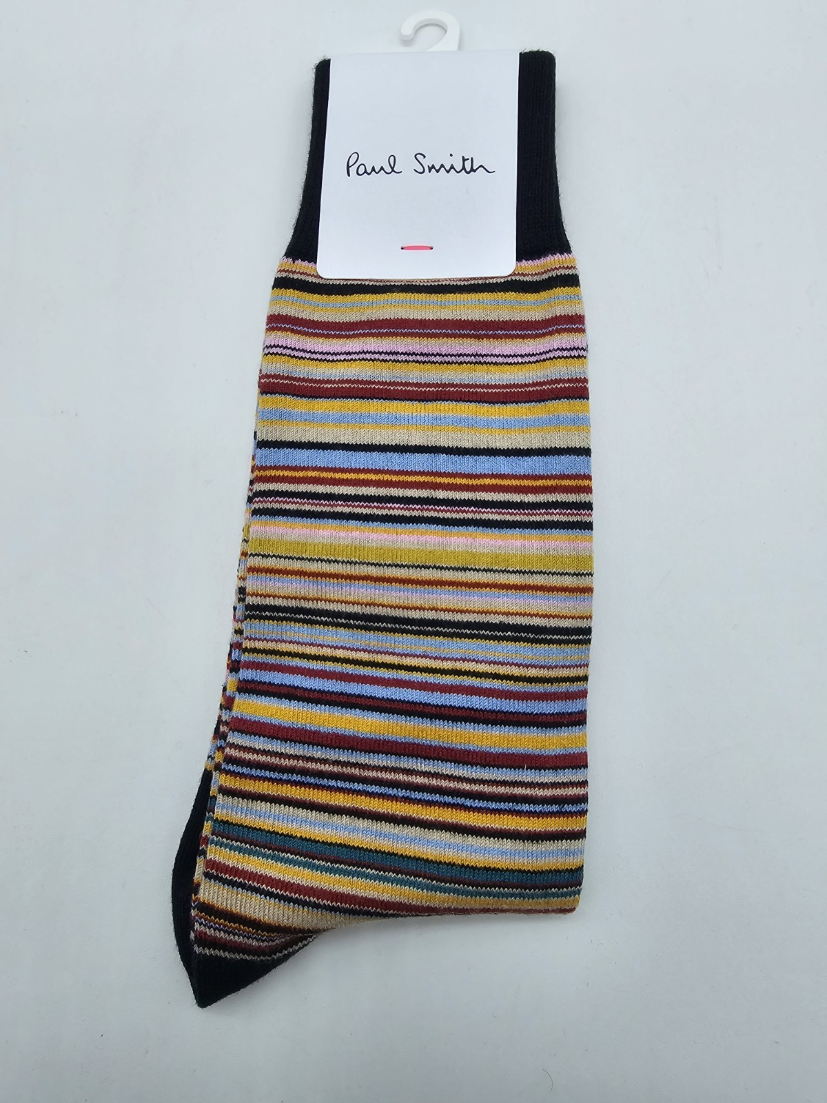 Paul Smith Stripe Black Multi Socks Made in England Great gift AMSTRP-92 314