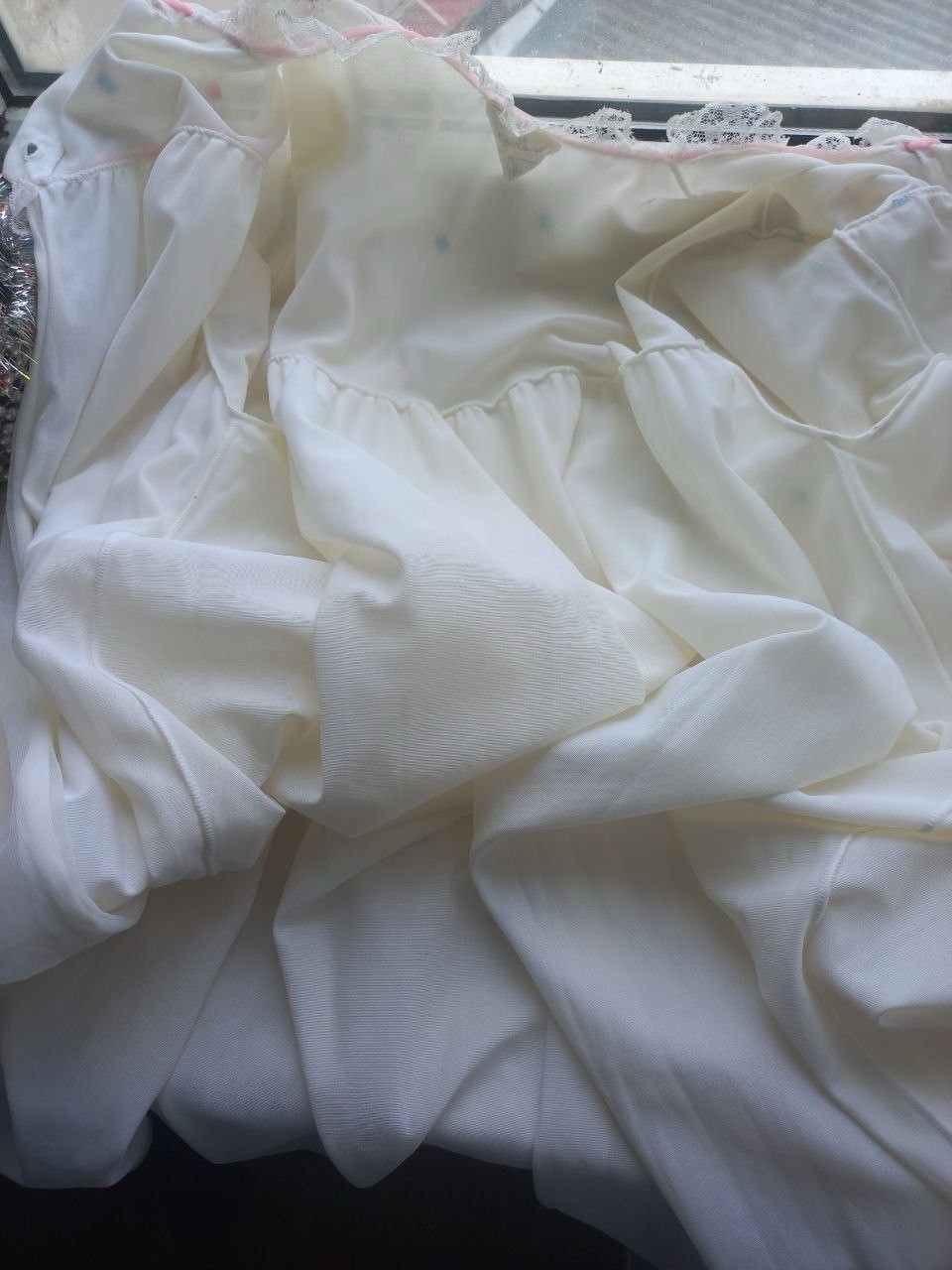 Delicate vintage peignoir dressing gown dorothy perkins, 70s made in britain