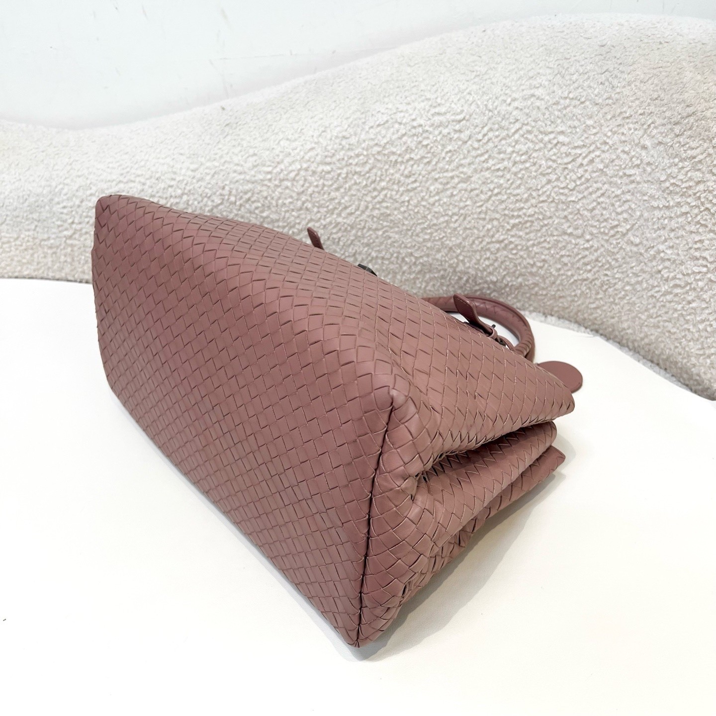 Bottega Veneta Pre-Owned Authentic Satchel Pink 38×26×19cm