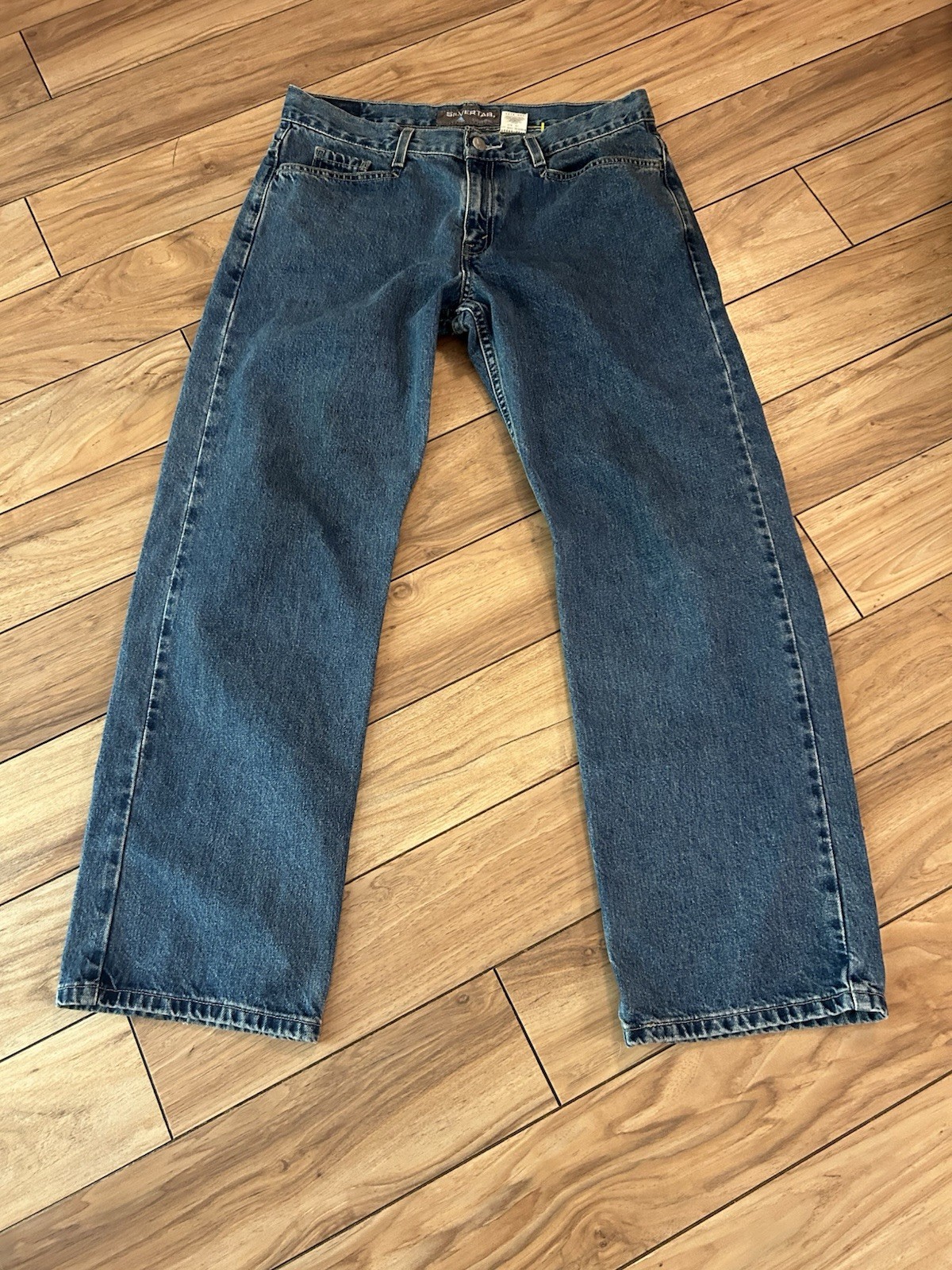 Levis Jeans Mens 28×30 Blue 501 Button Fly Regular Straight Faded Denim Pants