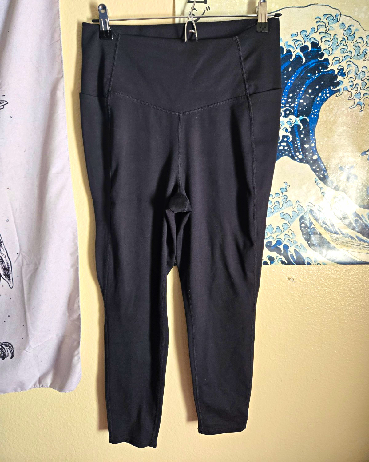 Jockey Women’s High-Rise Stretch Ankle Leggings Black L Knit Poly/Spandex