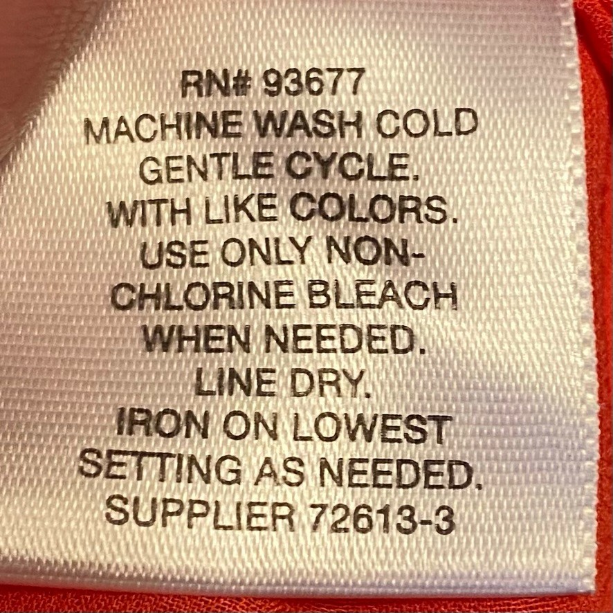 Liz Claiborne Coral-Colored Pleated Sleeveless Blouse Inner Lining Size L