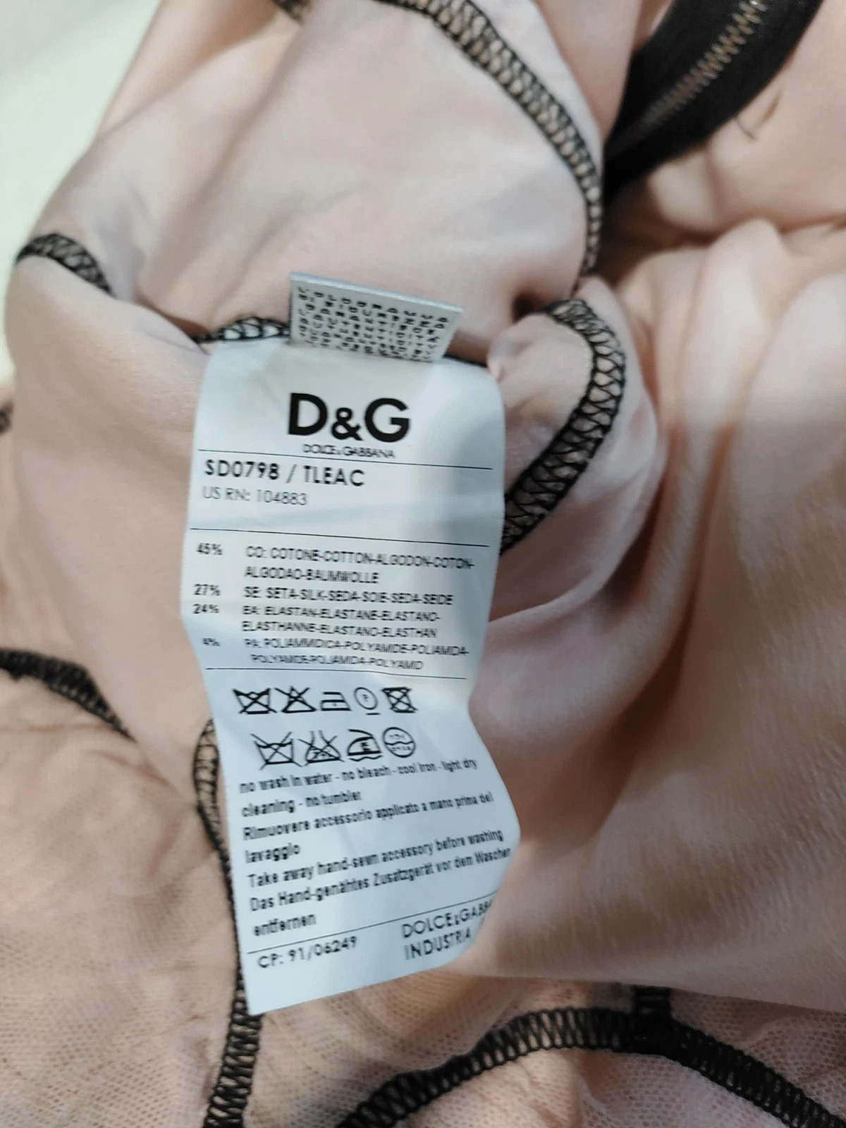 D&G Dolce & Gabbana Pink mesh layered pink dress IT 40 UK 6 US 2 XS