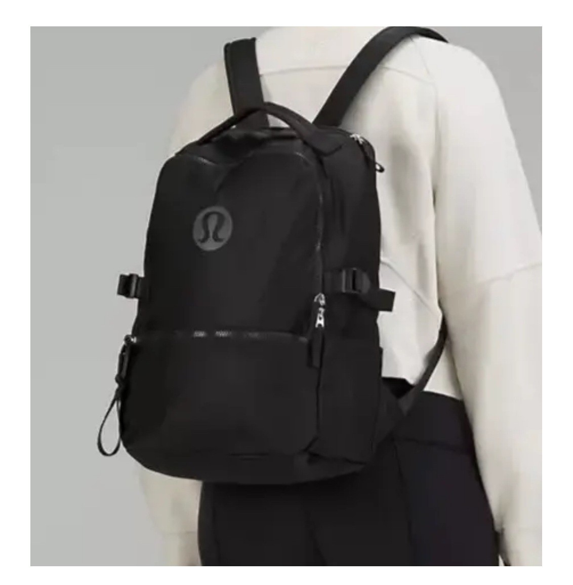 LULU New Crew Backpack One Size 15″ Laptop Padded – 22 L Black- NEW WITHOUT TAGS